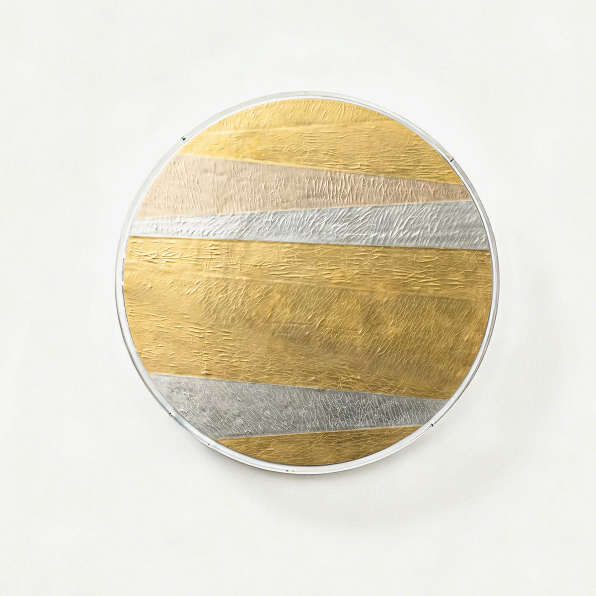 Round acrylic floating frame for collectible displays