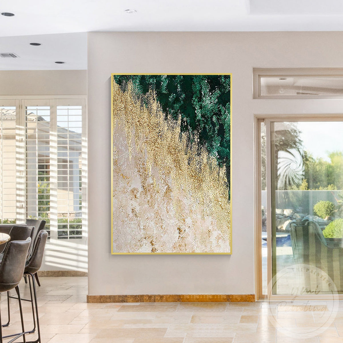 Luxury nature inspired abstract wall decor