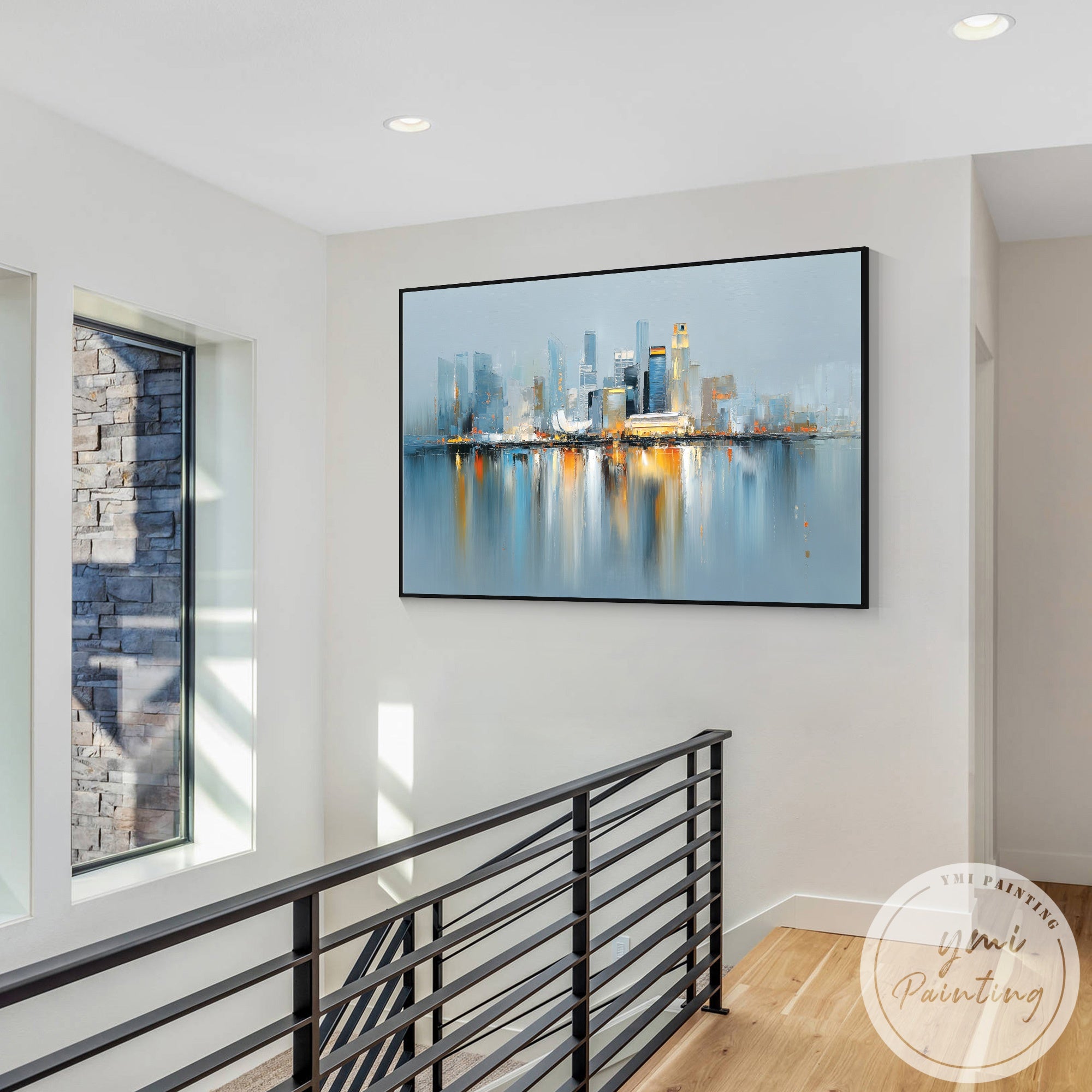 Large Singapore city wall art for home or office interior