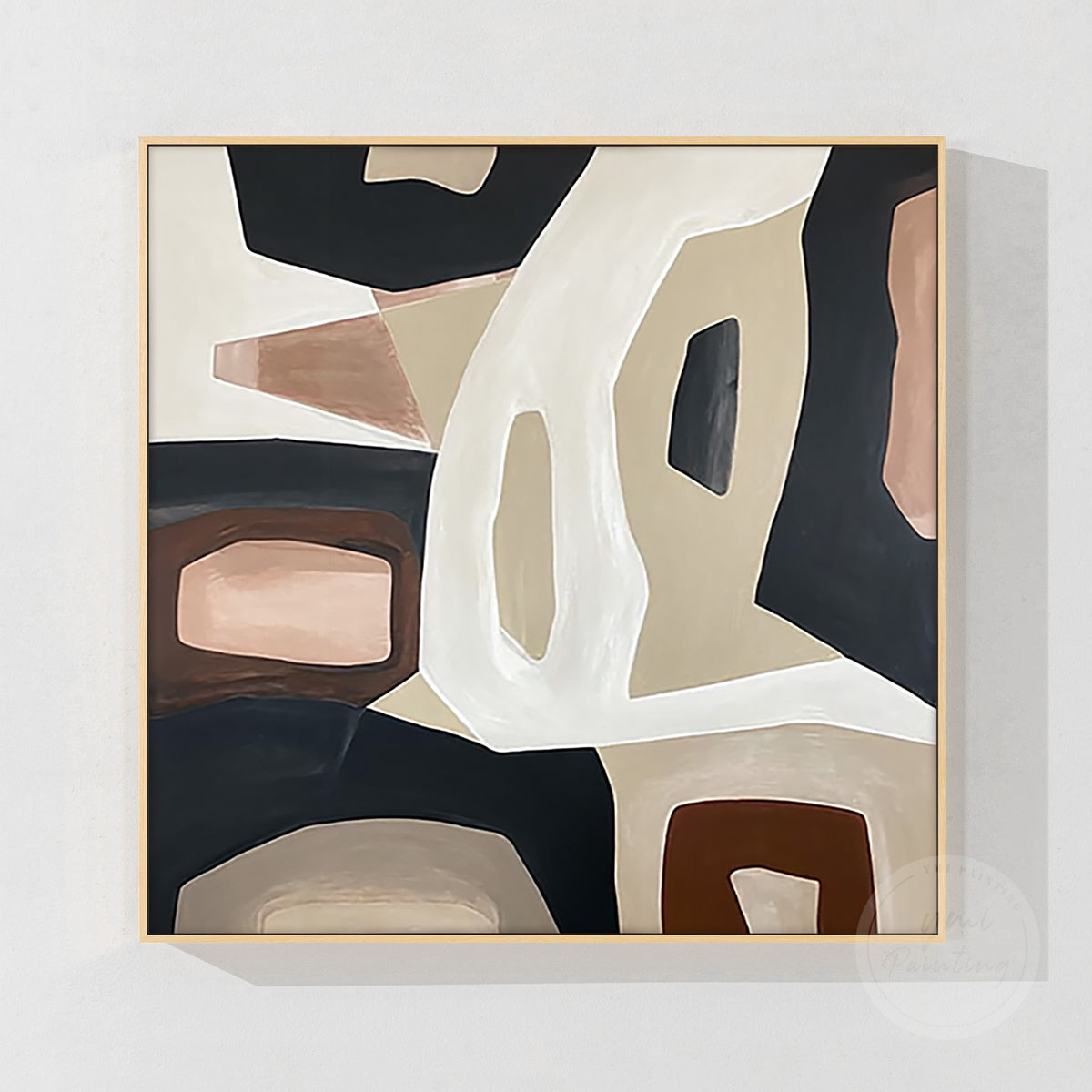 Geometric abstract artwork, textured surface detail