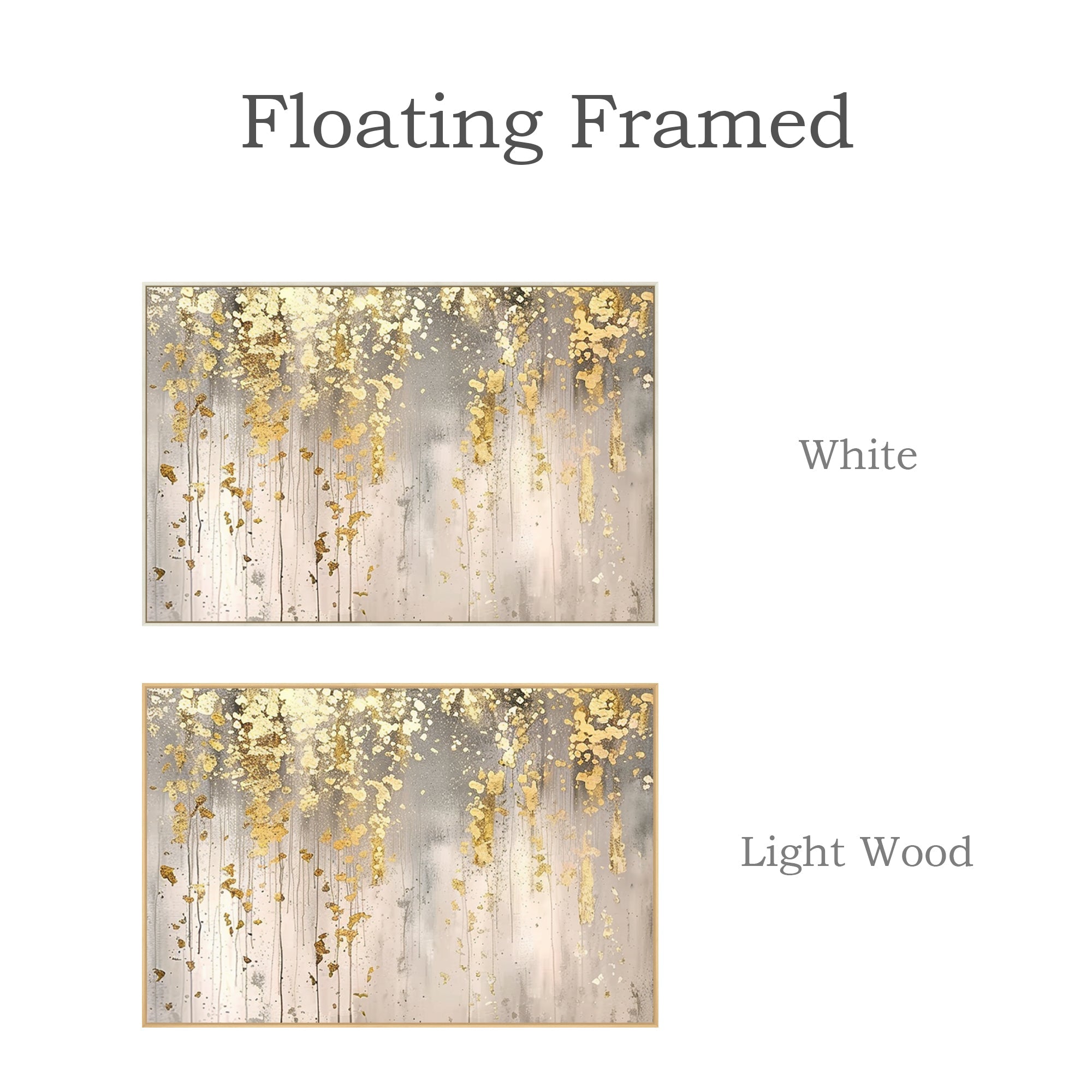 Gold Leaf Wall Art #CA0602
