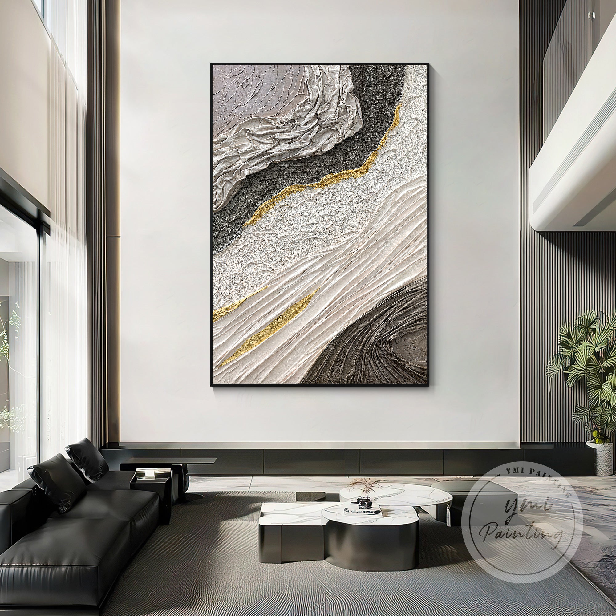 Palette knife abstract painting