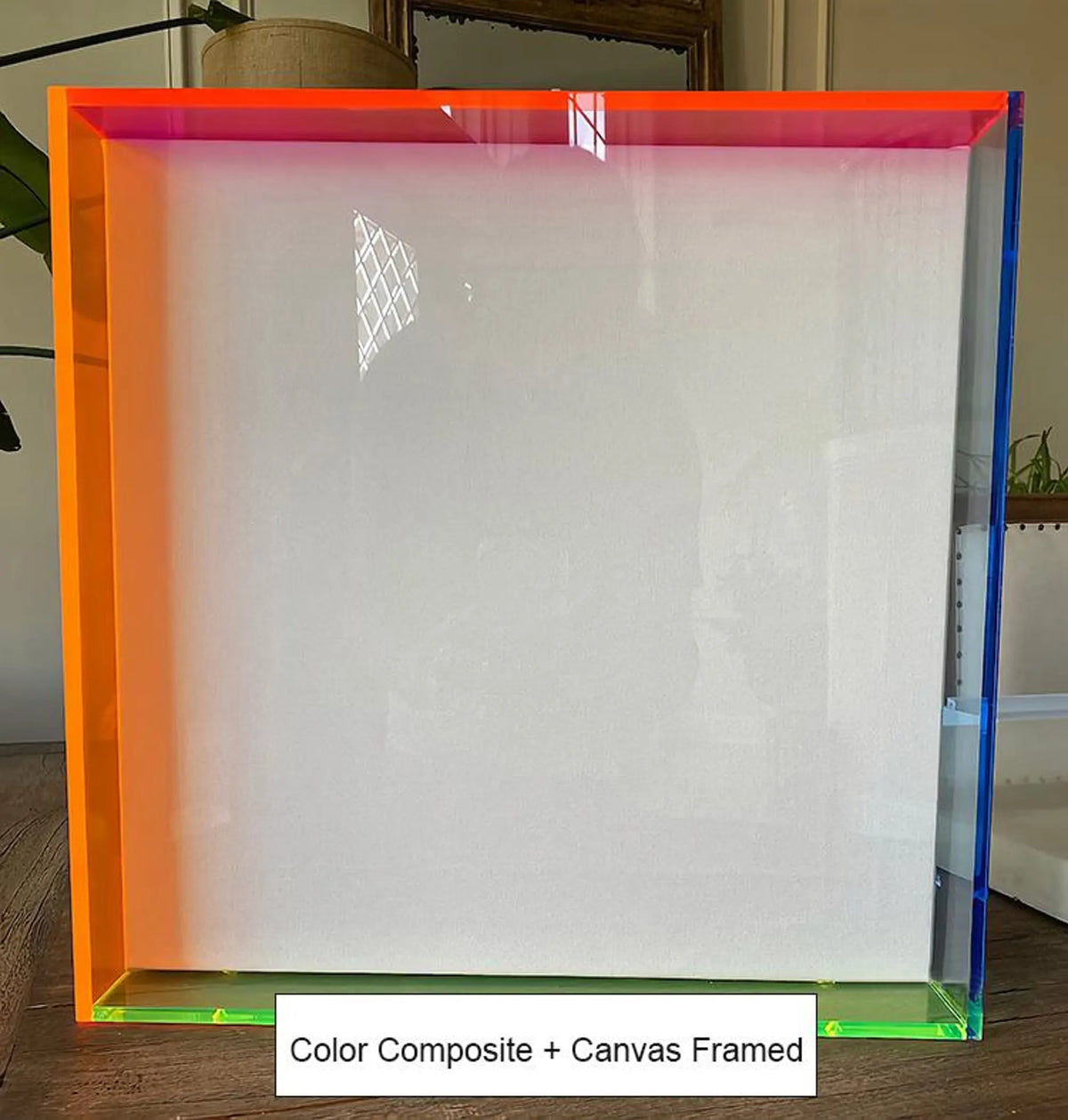 Custom acrylic shadow box for displaying original artwork