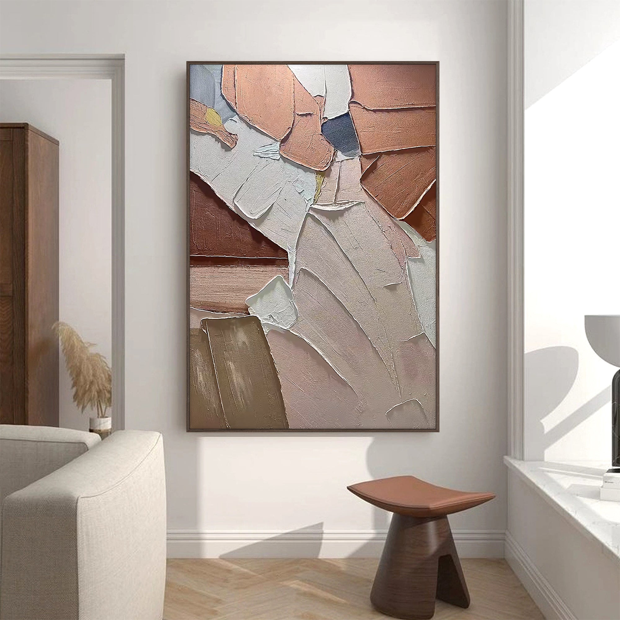 Beige Texture Wall Art #CA0649