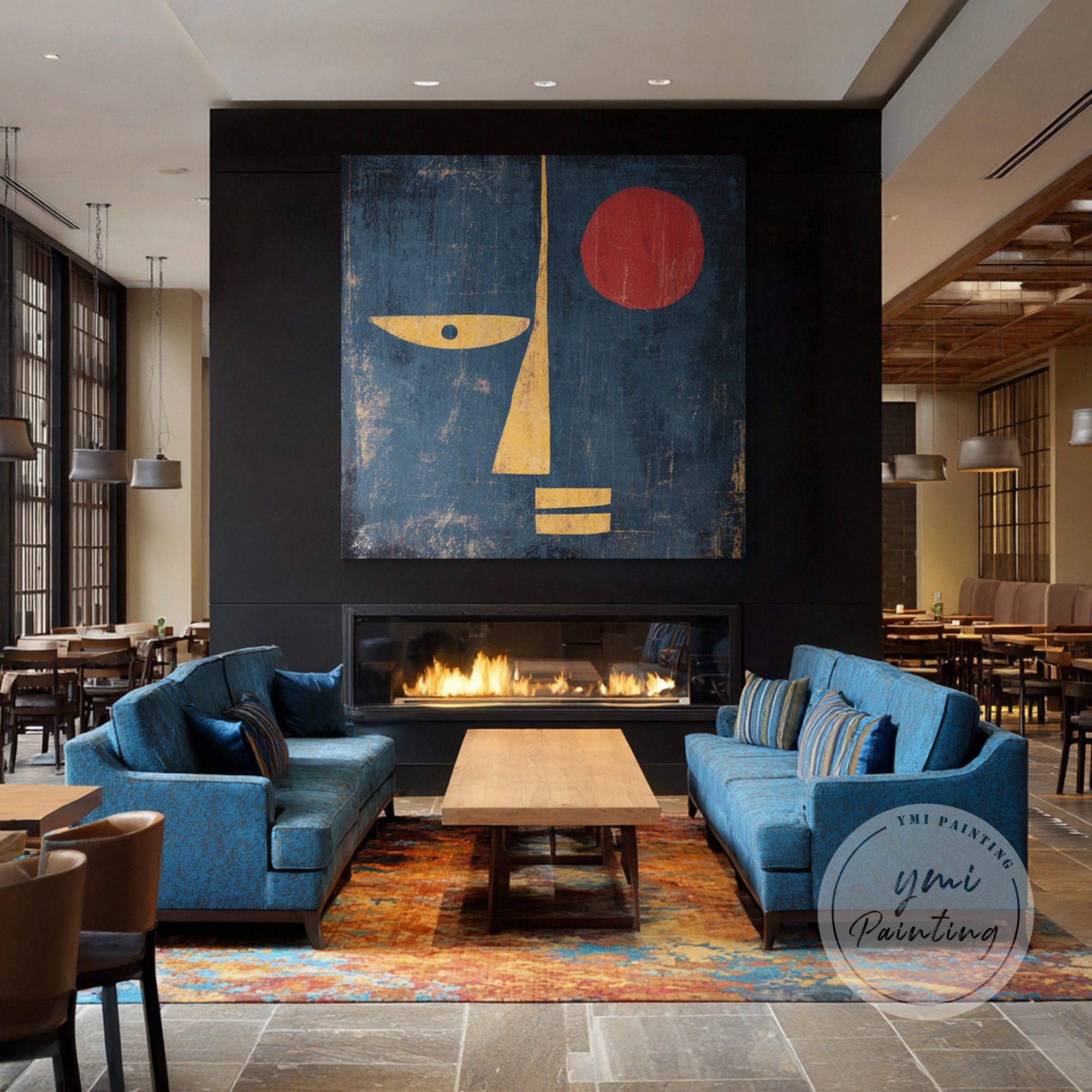 mid century modern canvas