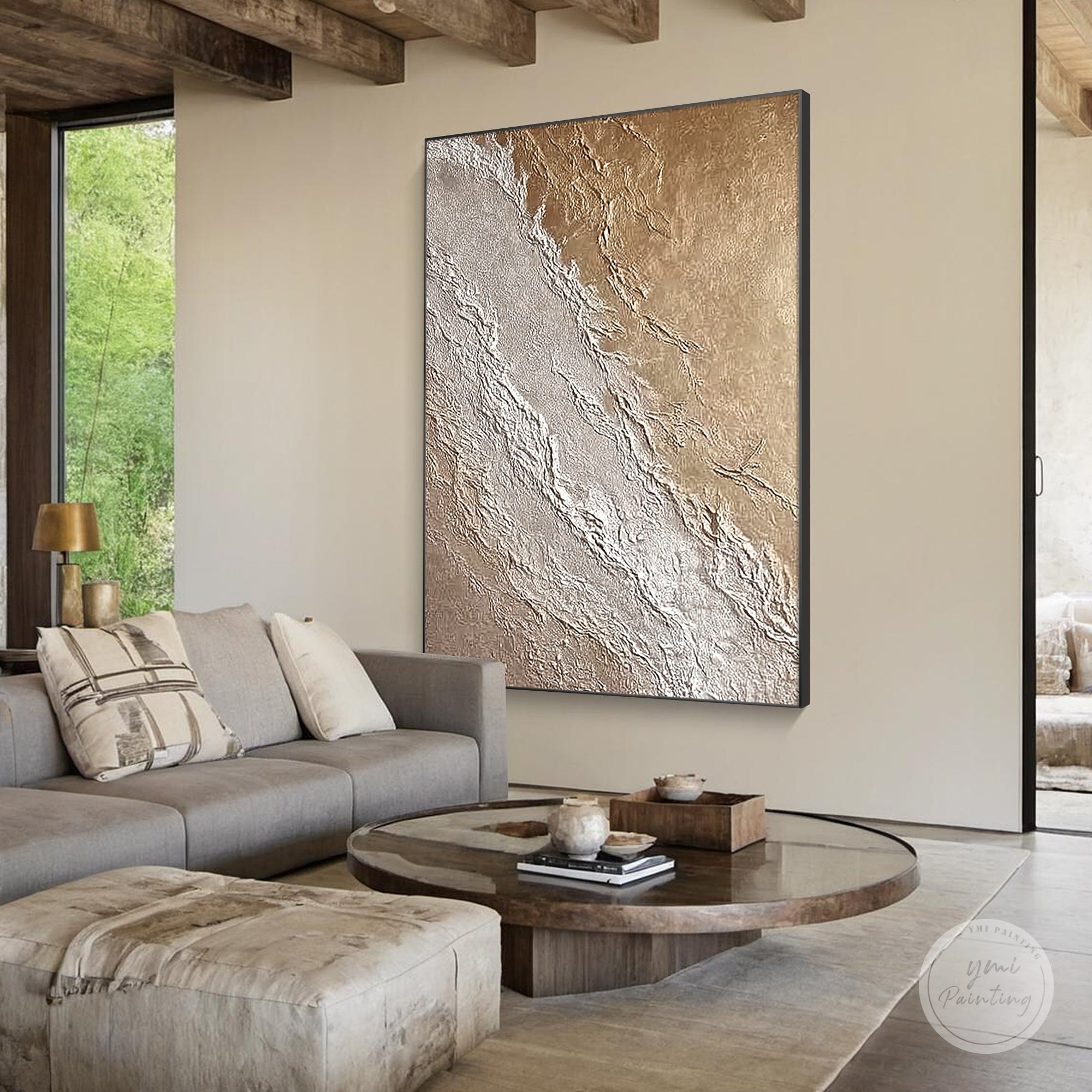 hand painted relief art natural texture canvas