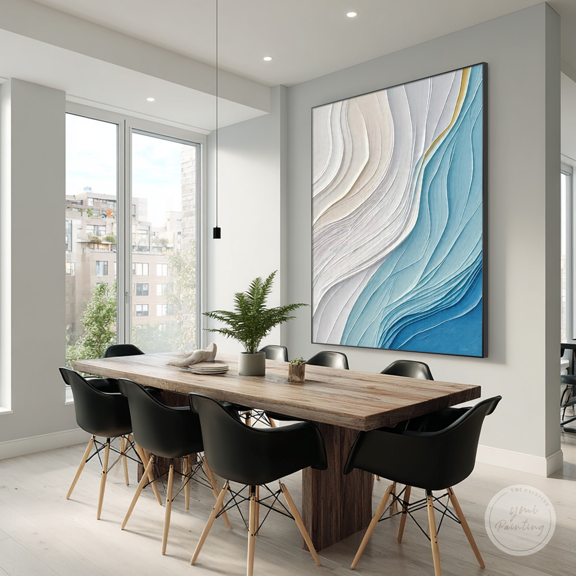 abstract ocean style wall art