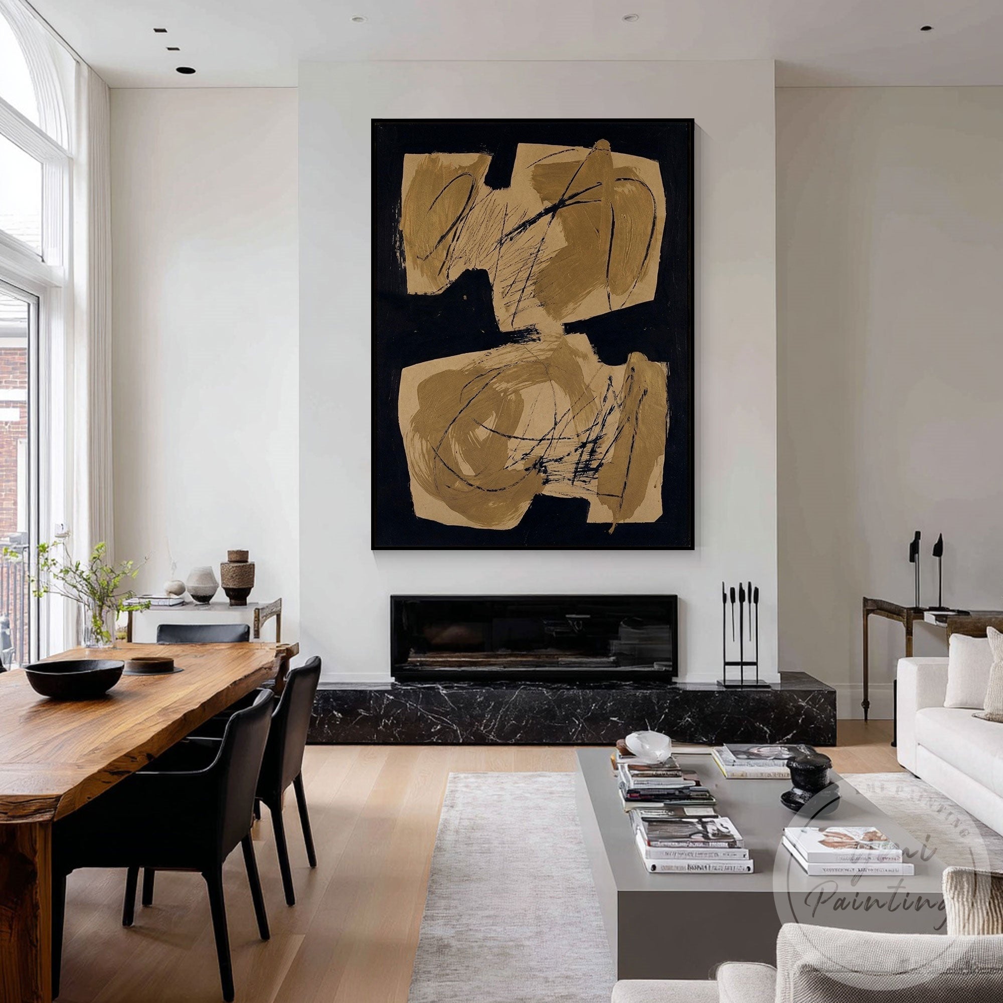 Contemporary geometric wall art for home and office decor