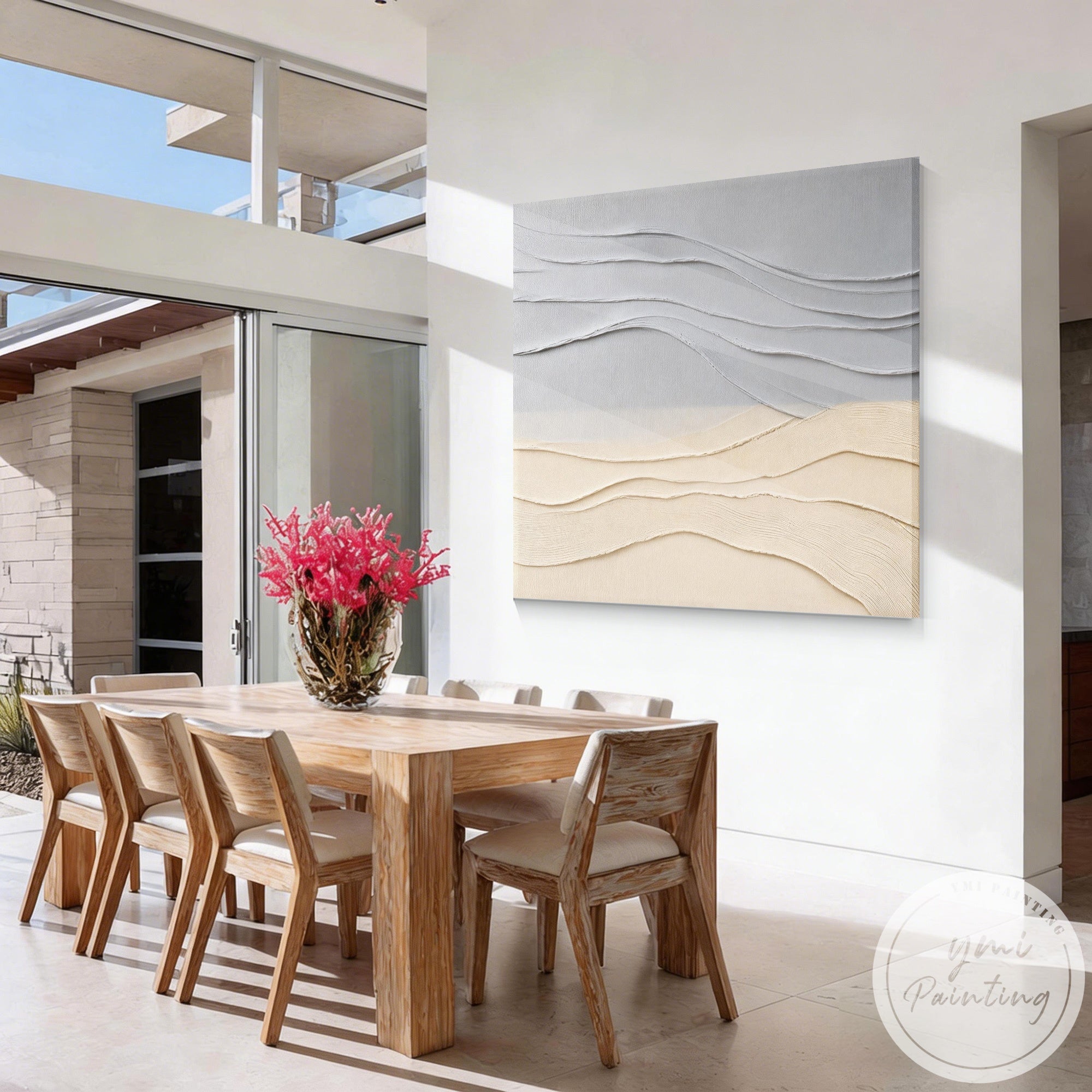 Minimalist wabi sabi wall decor for modern Scandinavian interiors