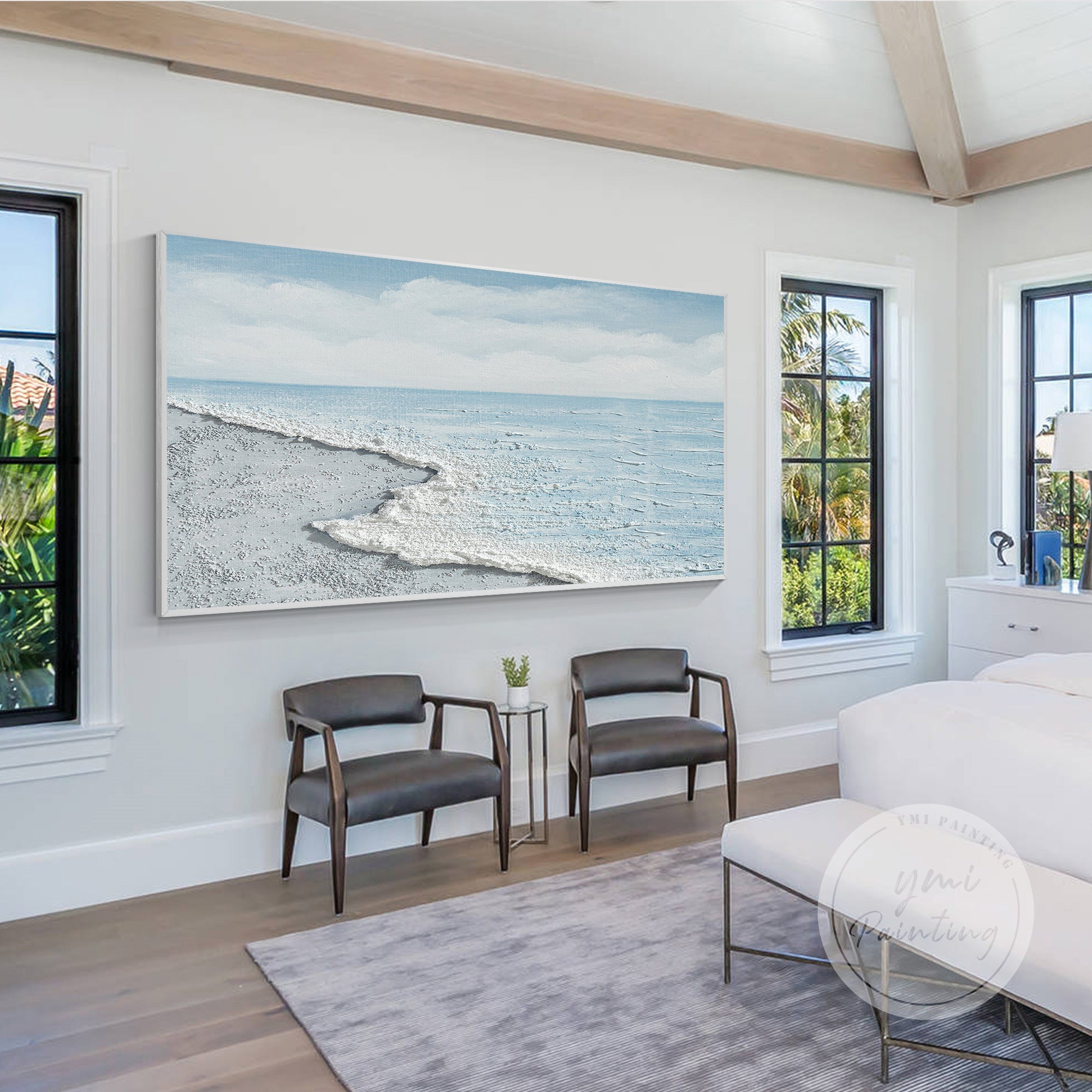 Coastal landscape painting modern