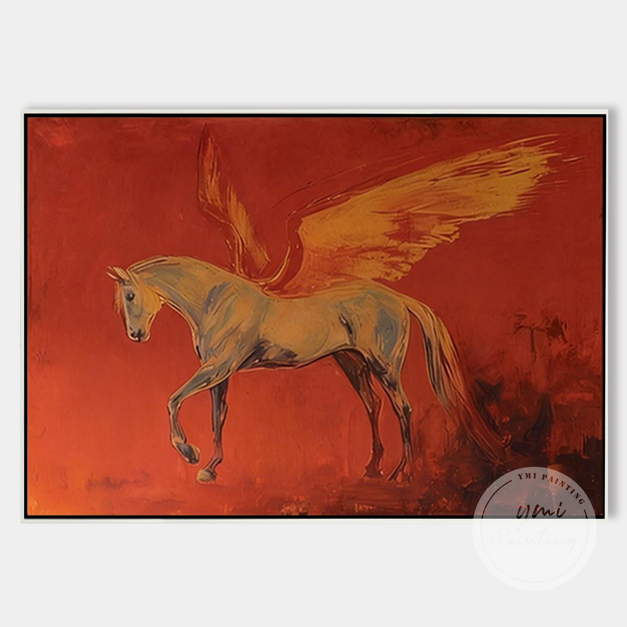 Pegasus wall art canvas with