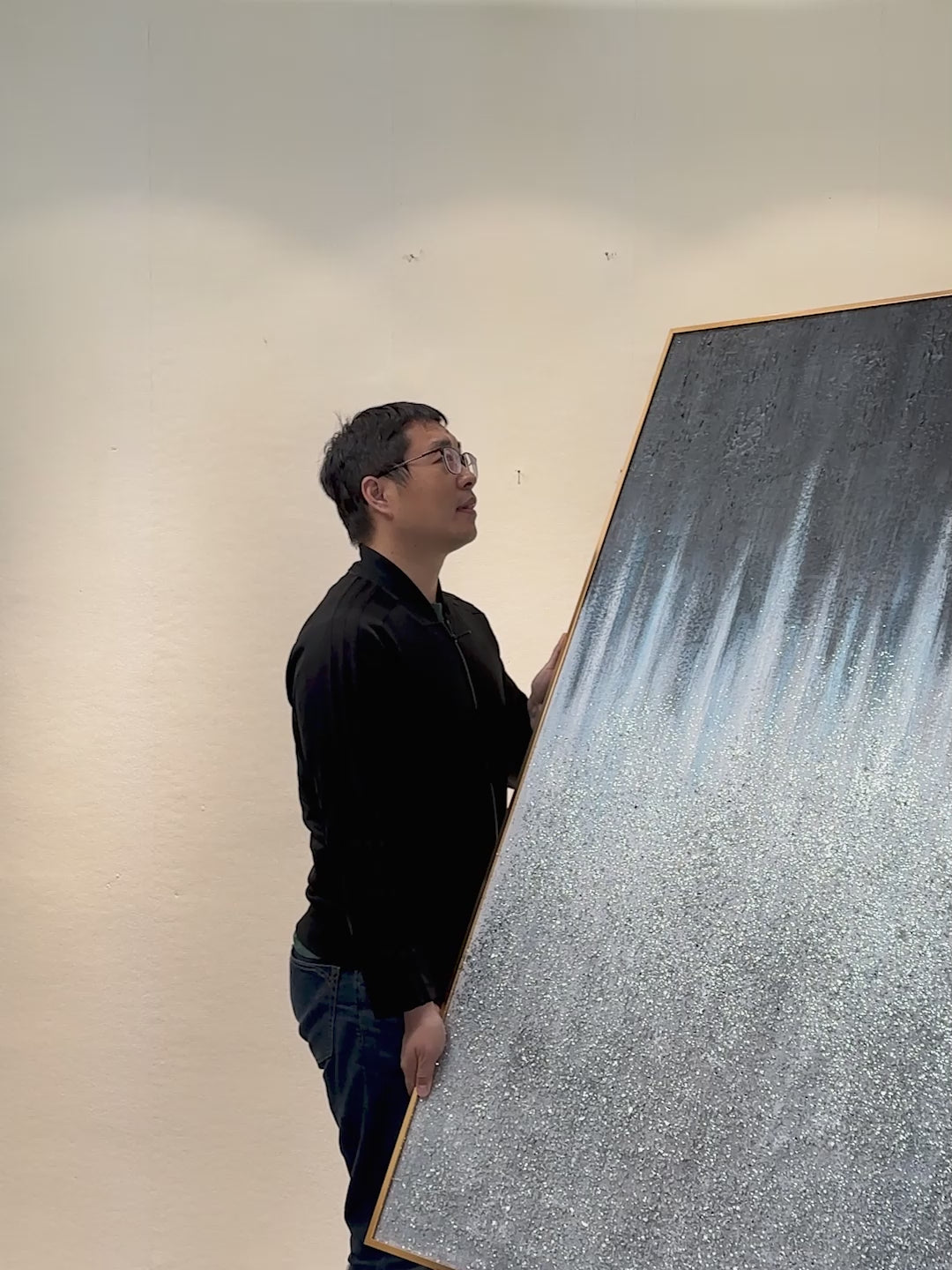 large Glitter Vertical wall art