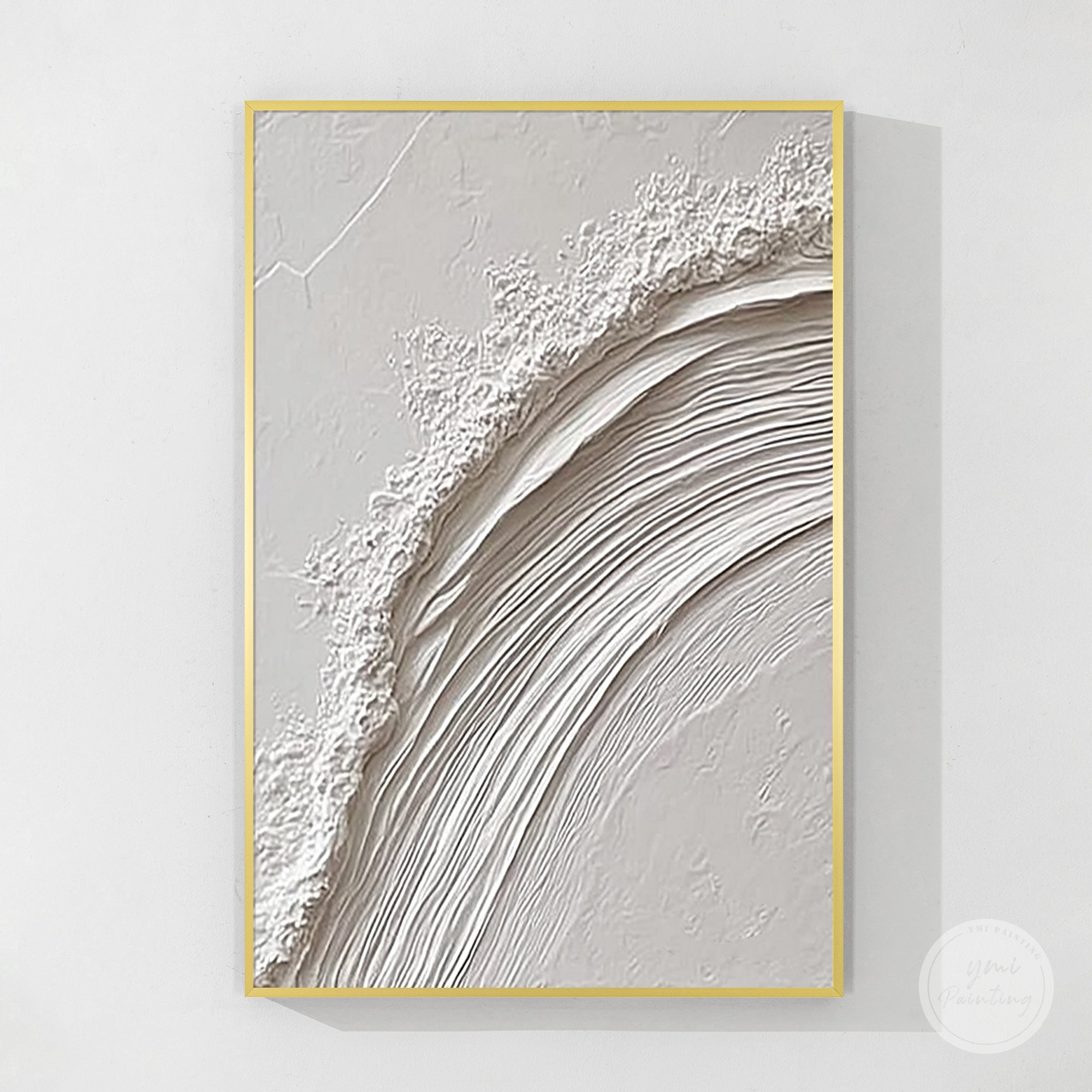 textured white canvas modern abstract art