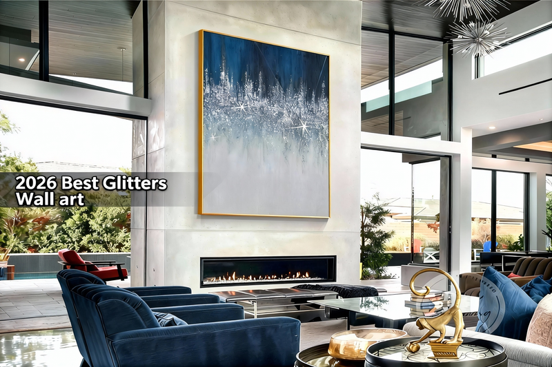 Large glitters wall art