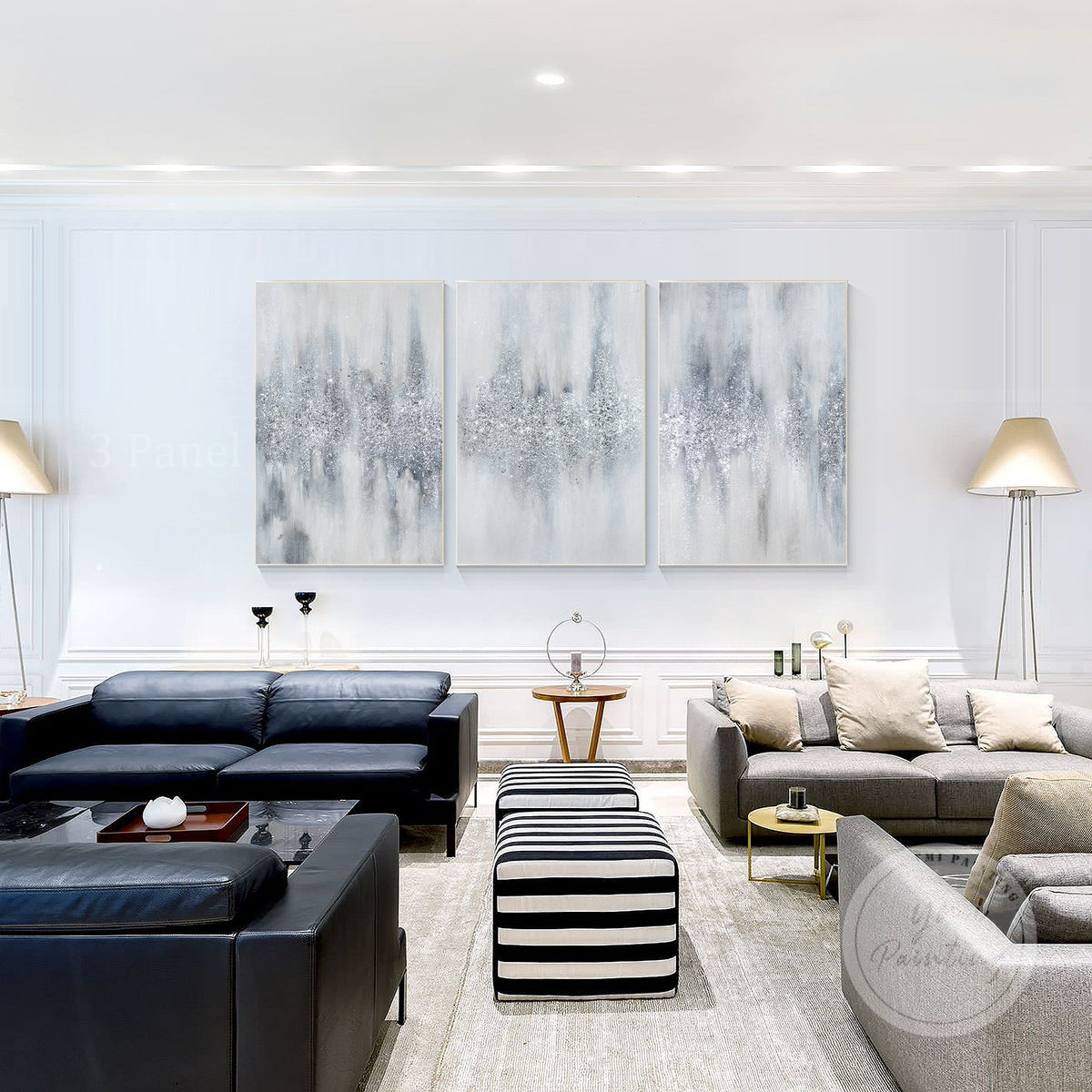 One Large Painting or a Triptych? How to Choose Art for Long and Wide Walls