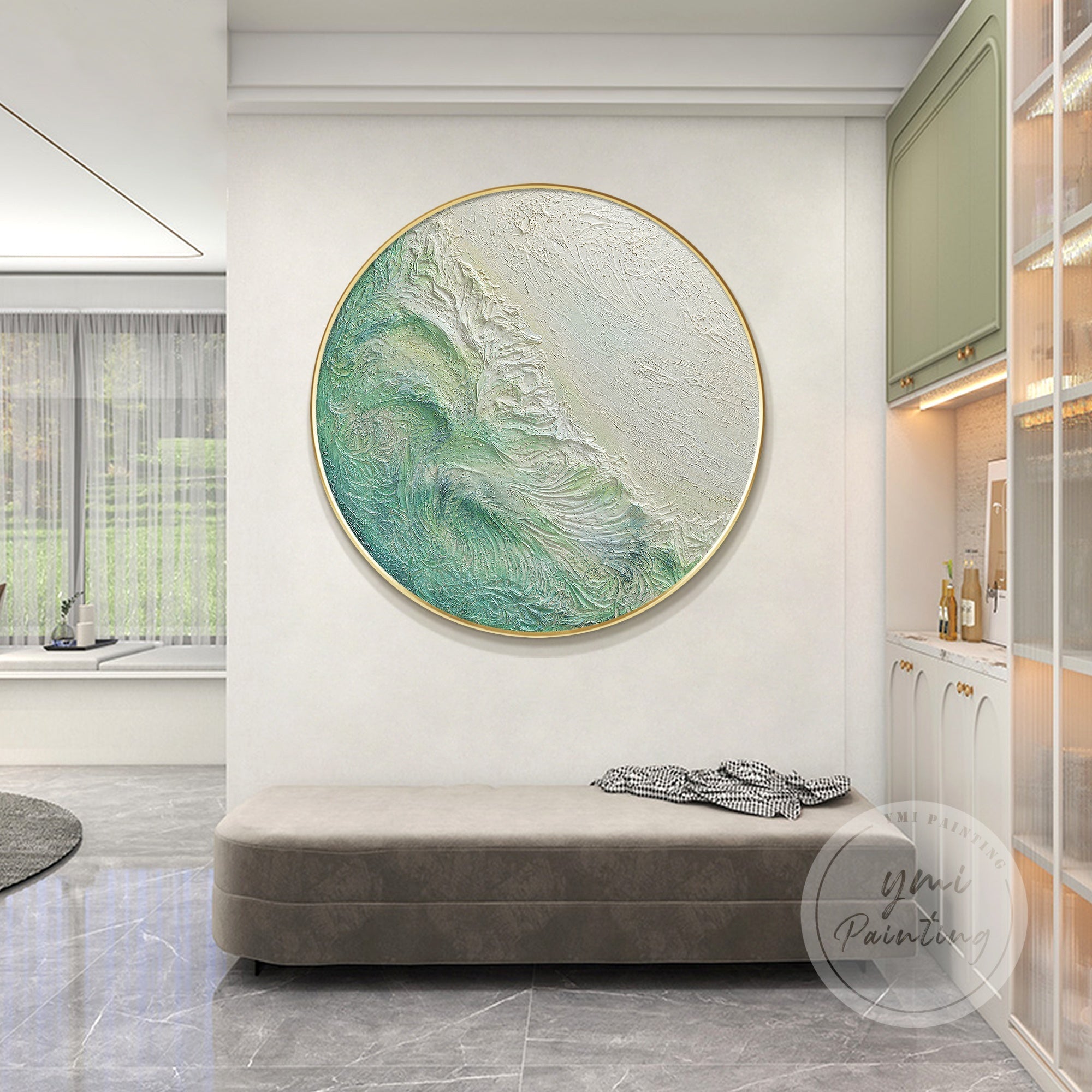 round canvas paintings