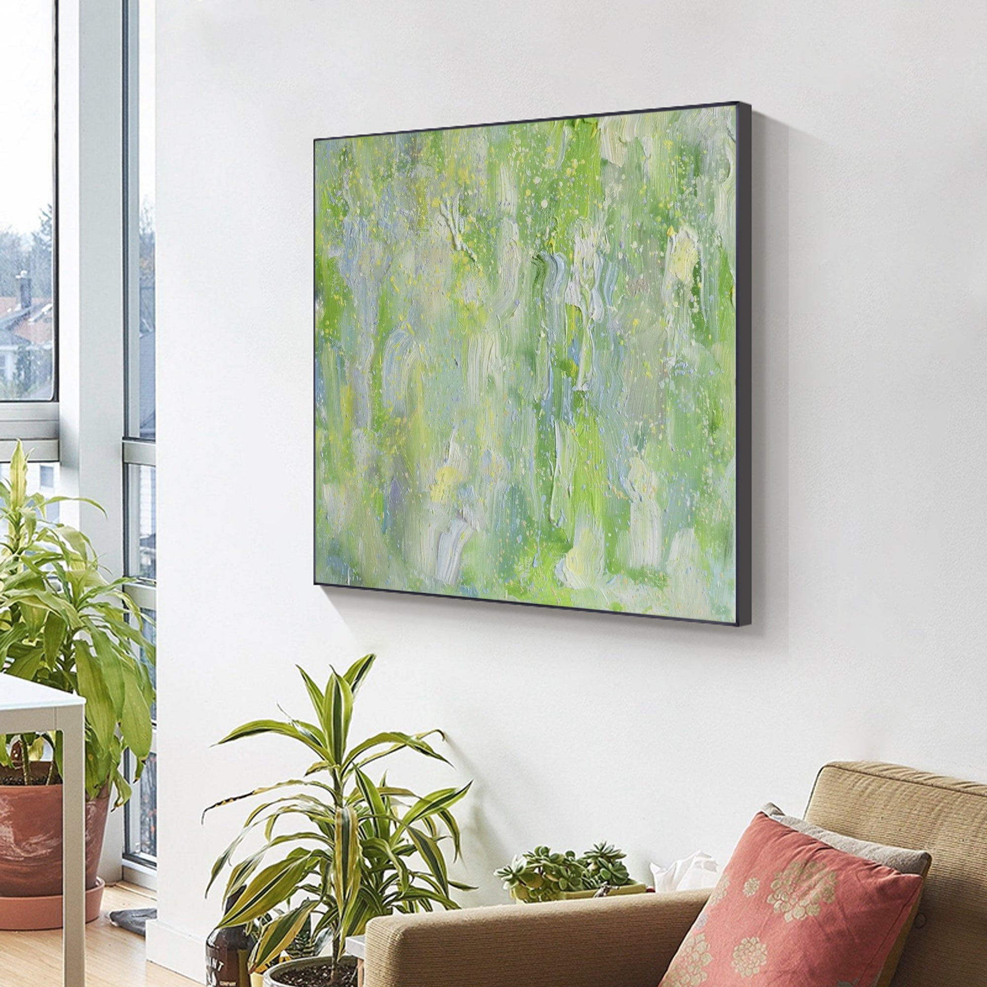 large green wall art for wall decor