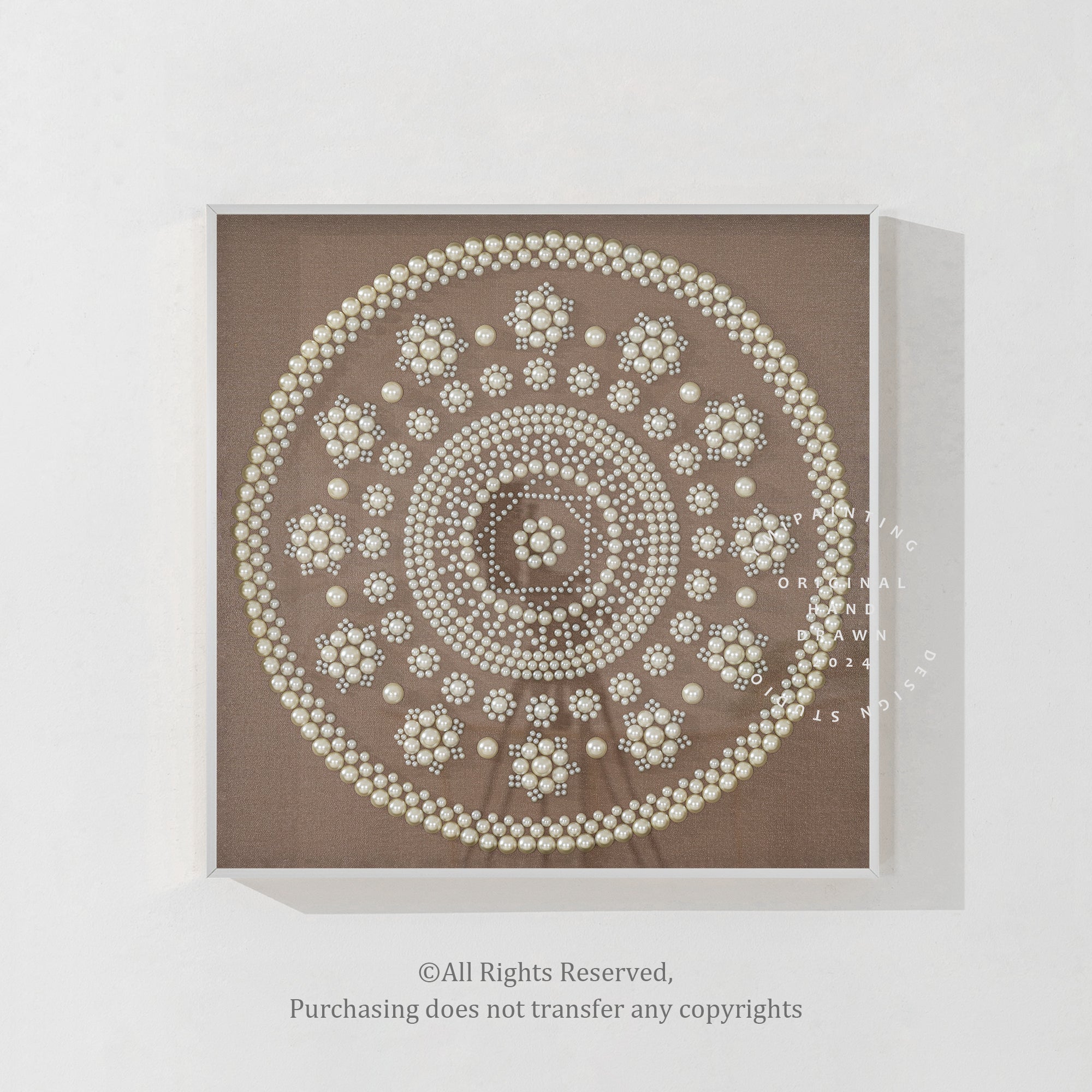 Minimalist Pearl Mandala #YMA0427