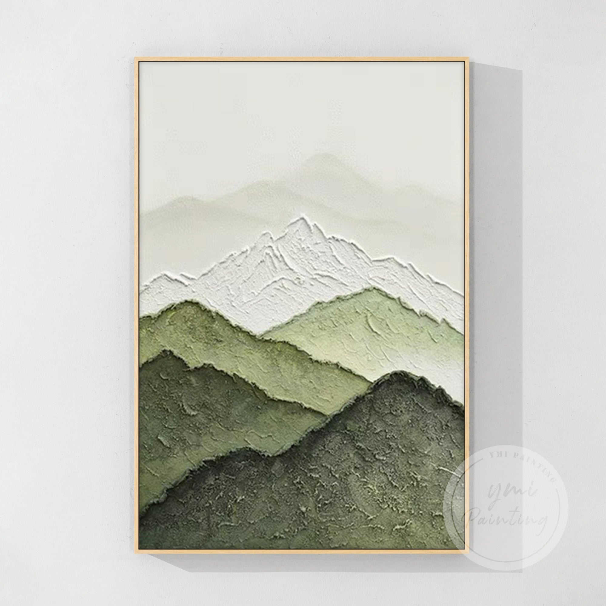 Abstrakte beige Landschaft Wandkunst