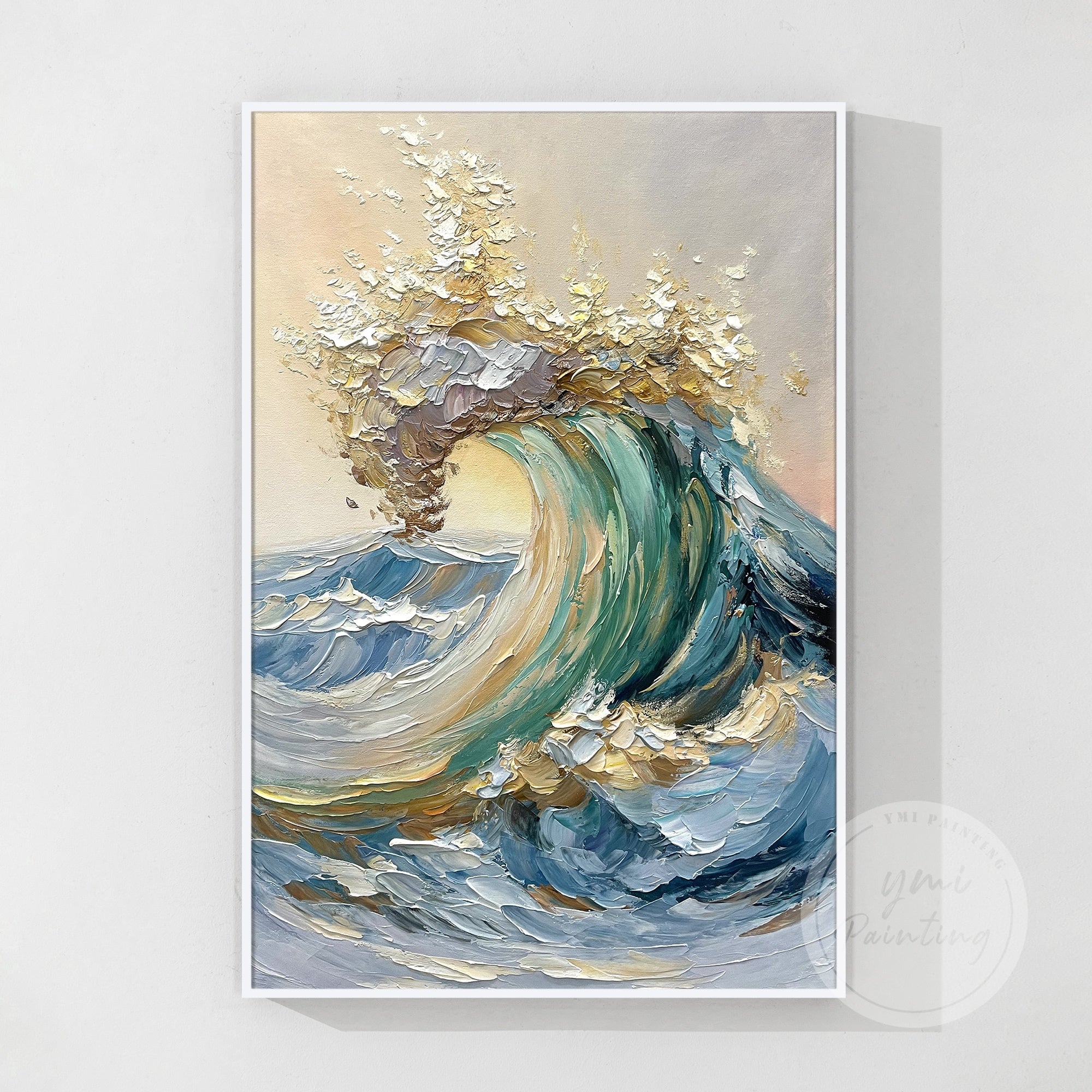 Golden Peak Sea Wave