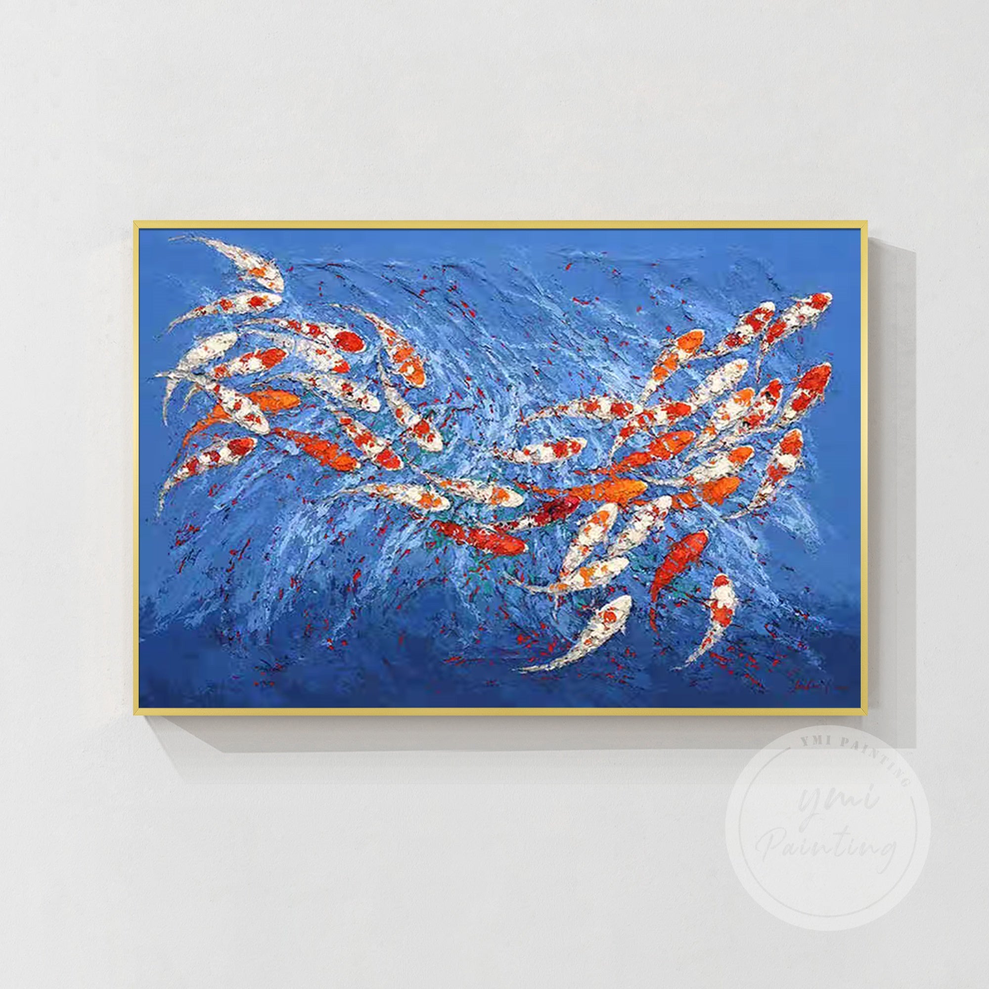 Colorful Koi Fish Painting