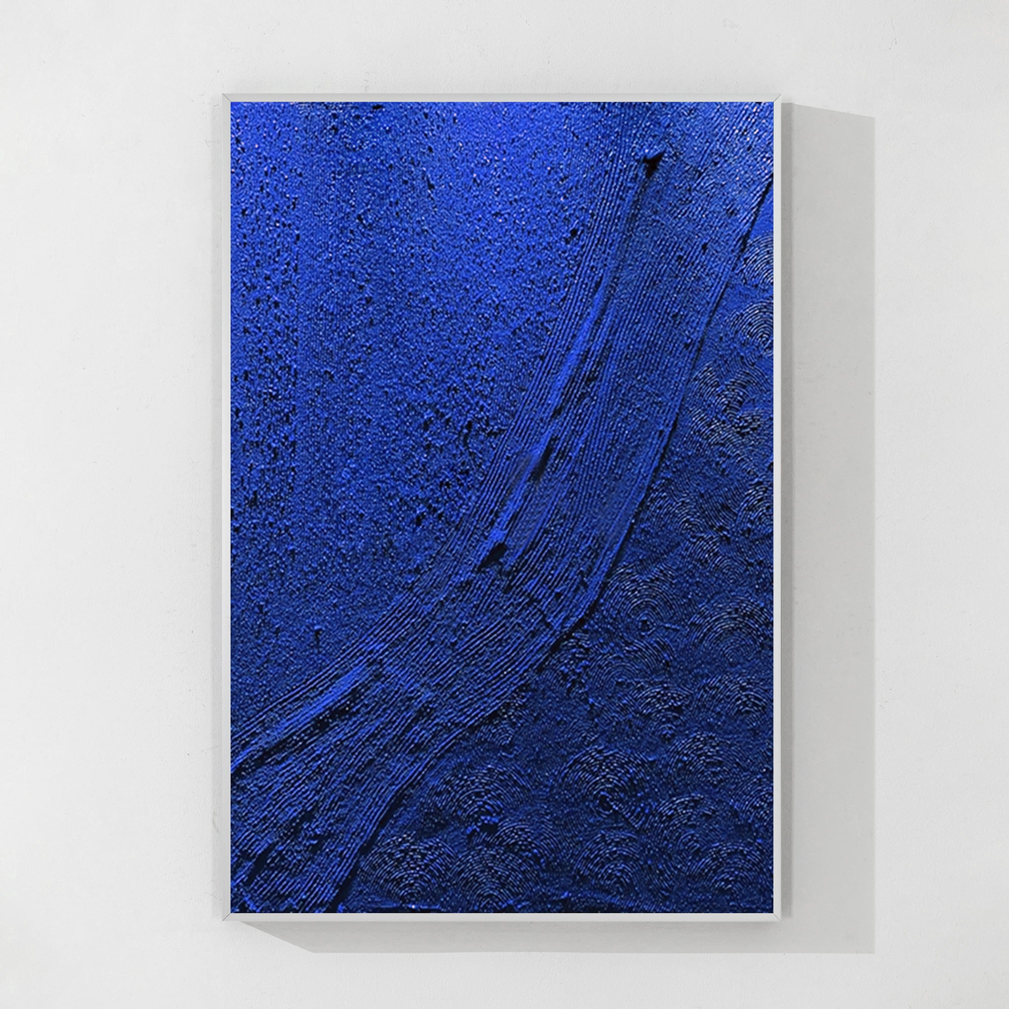 Electric Blue Abstract Wall Art