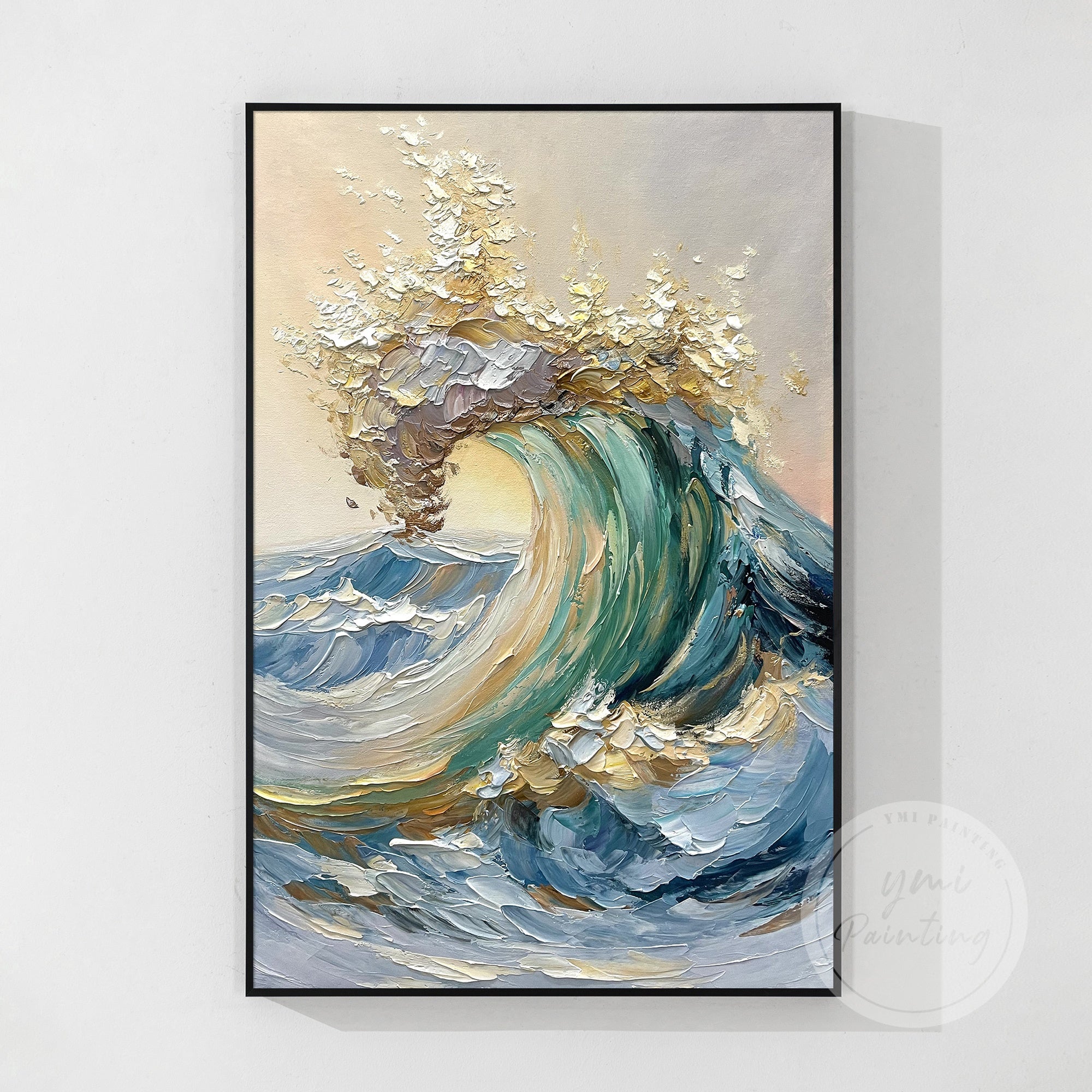 Golden Peak Sea Wave