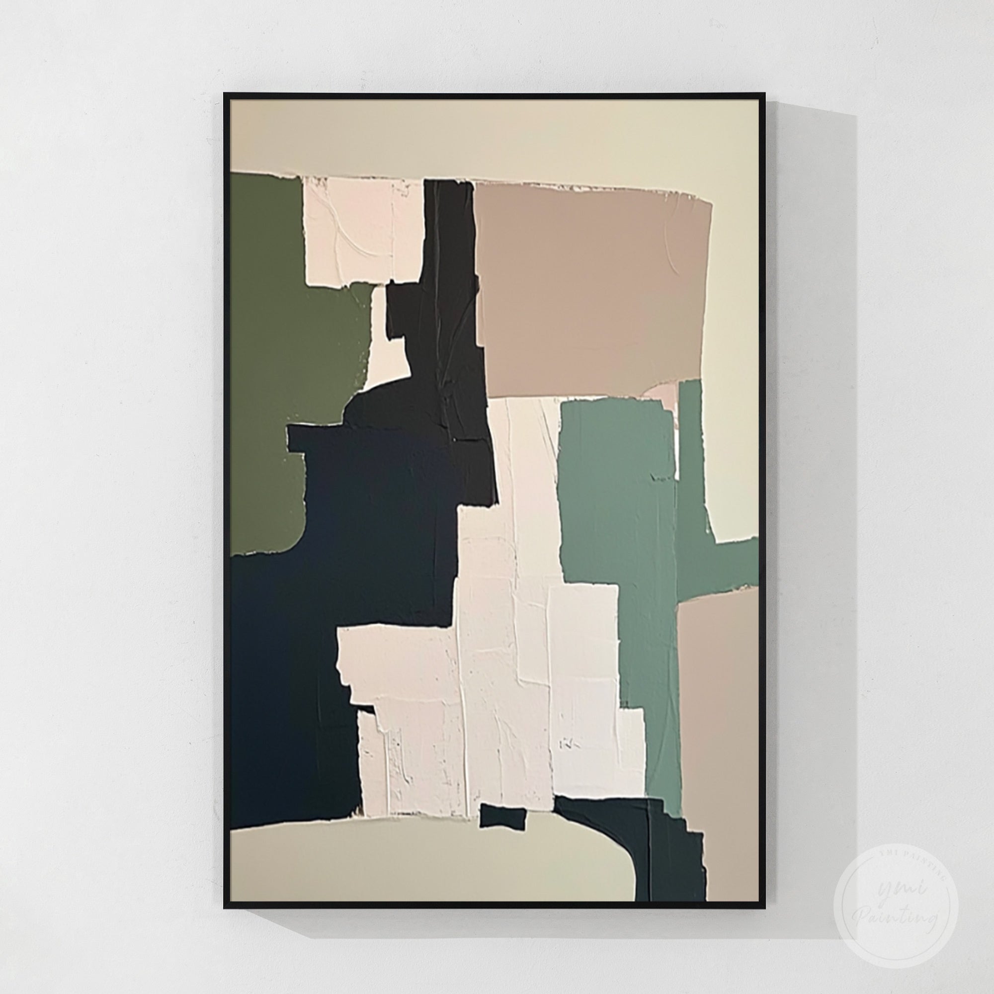 Abstract Color Block Canvas Wall Art for Modern Home Decor 1