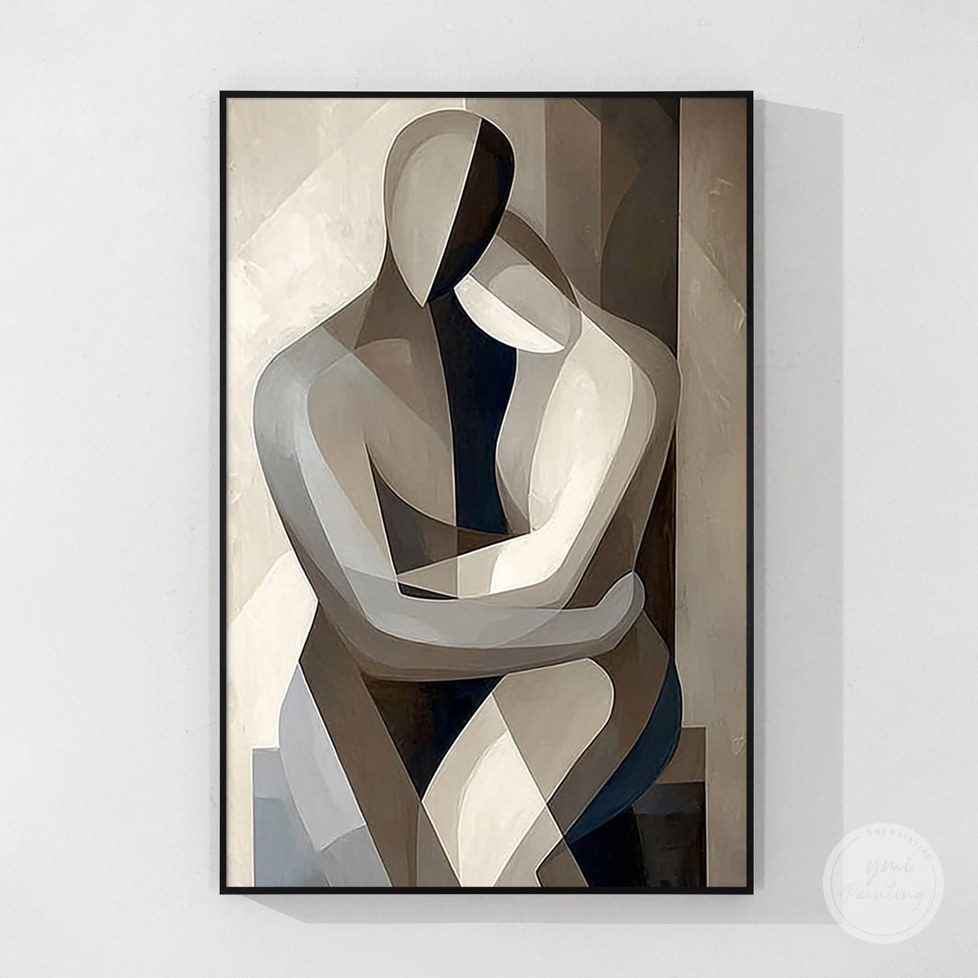 pintura corporal minimalista moderna paleta neutra arte