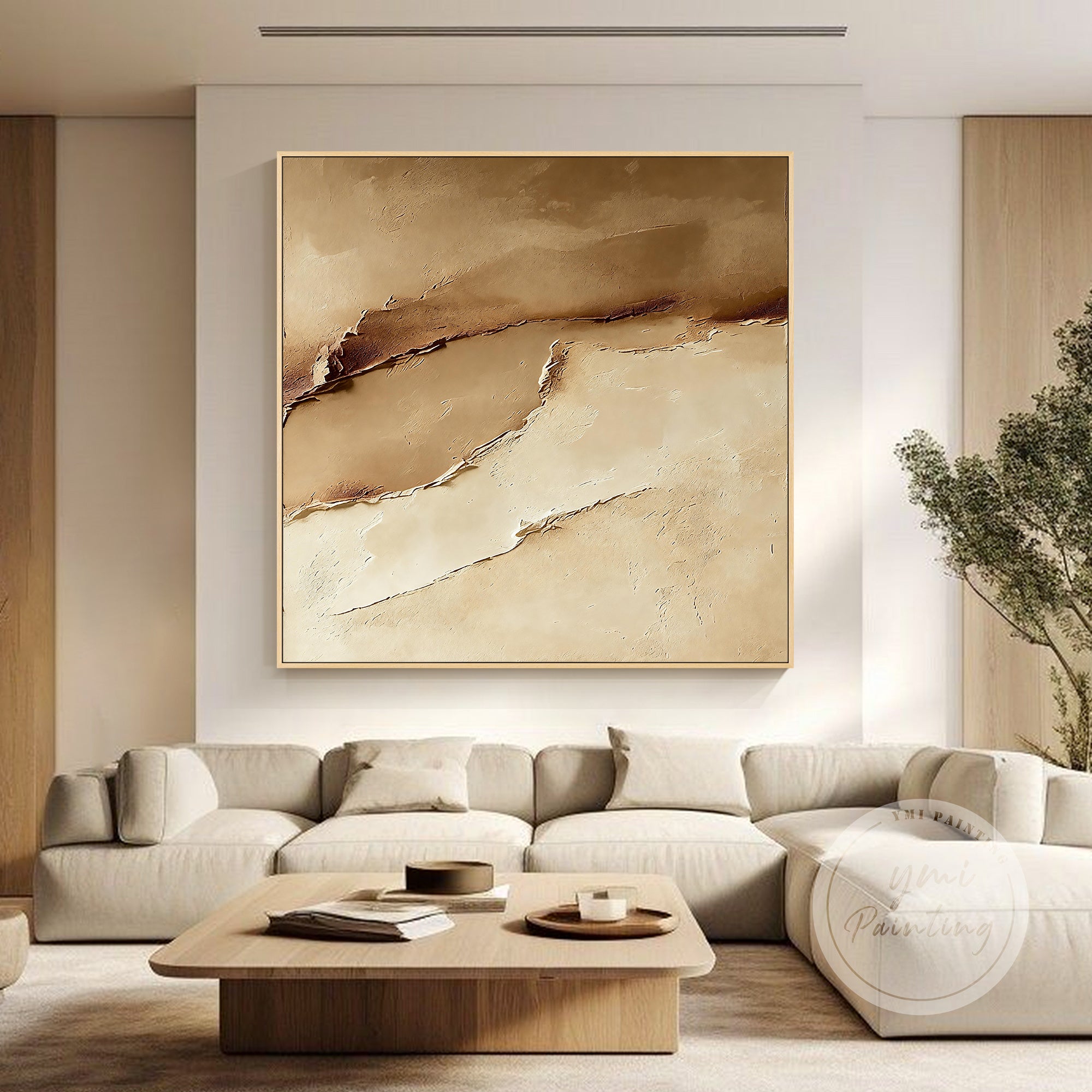 horizontal minimalist canvas wall art modern living room decor