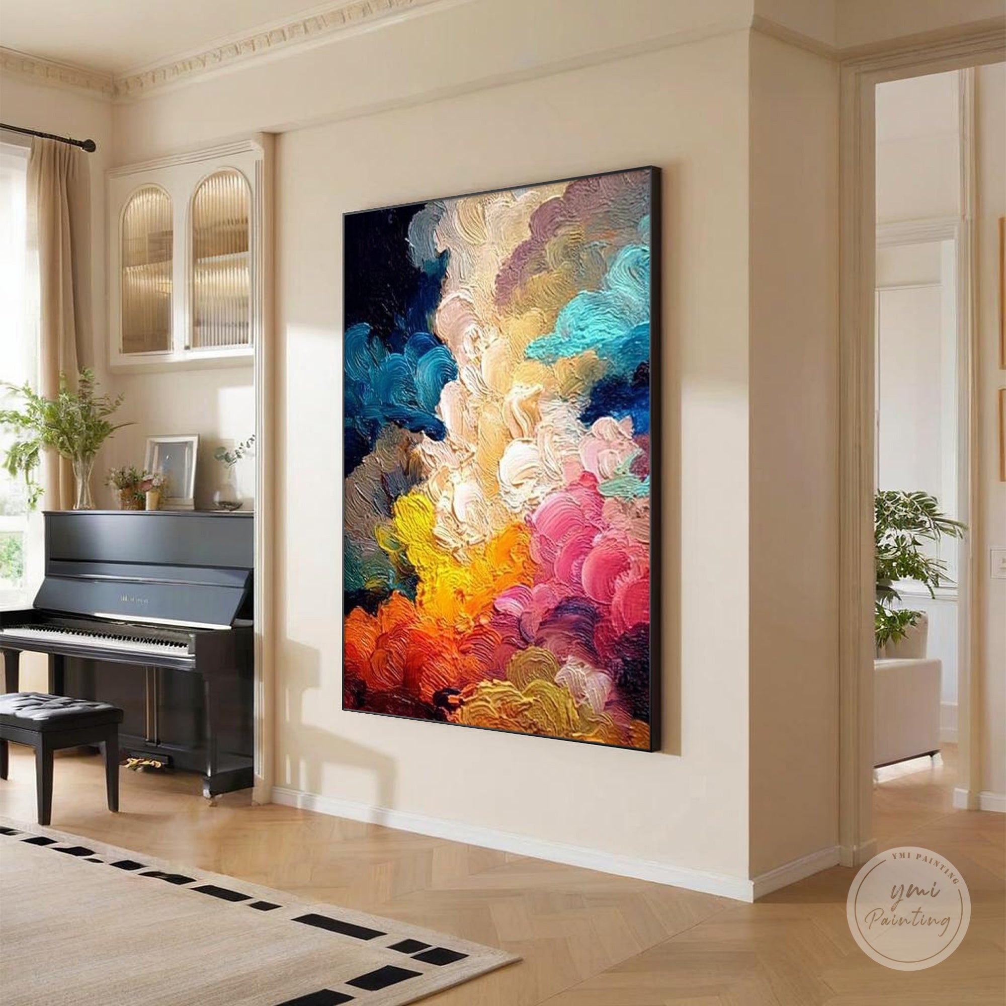 modern colorful abstract wall art canvas