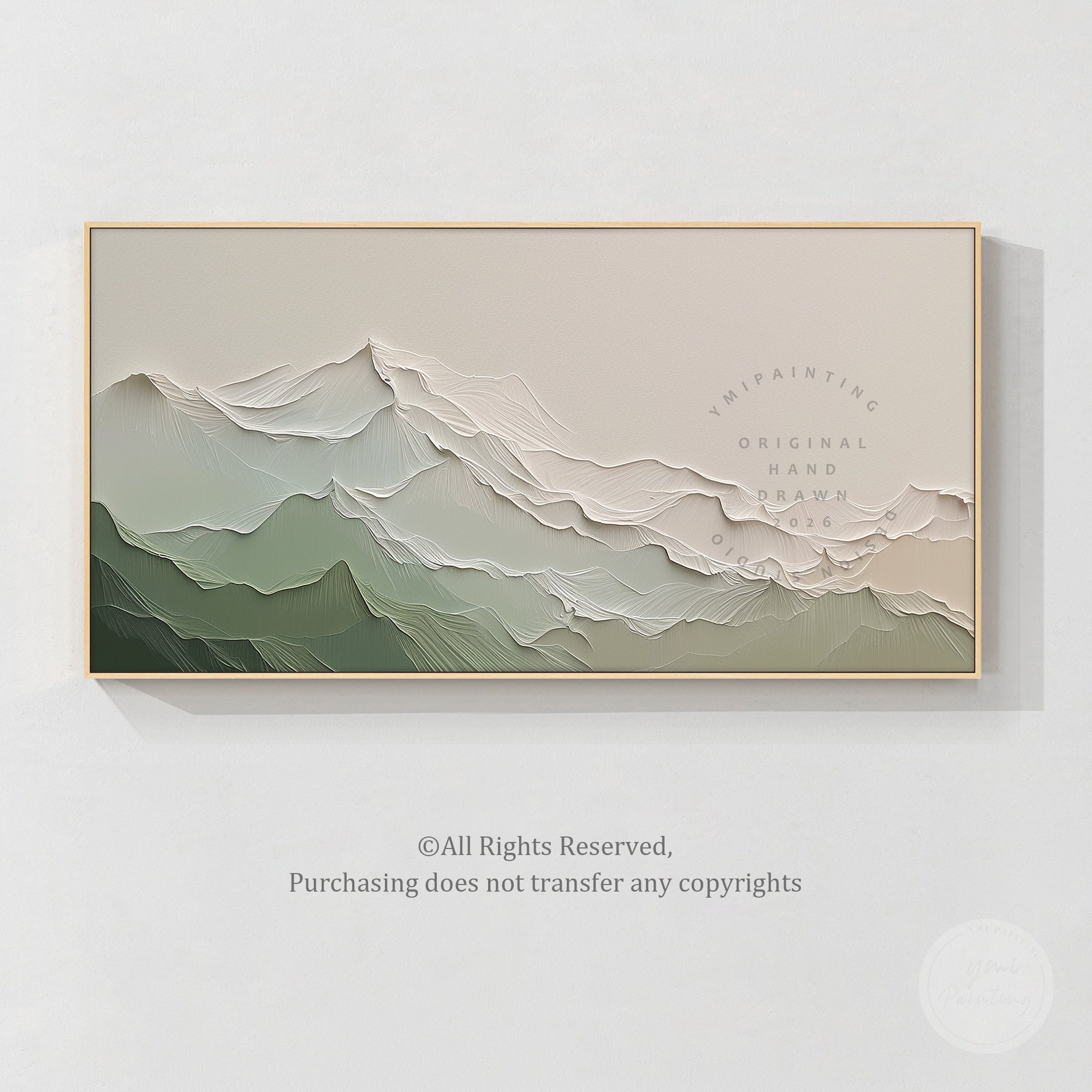 elegant mountain artwork