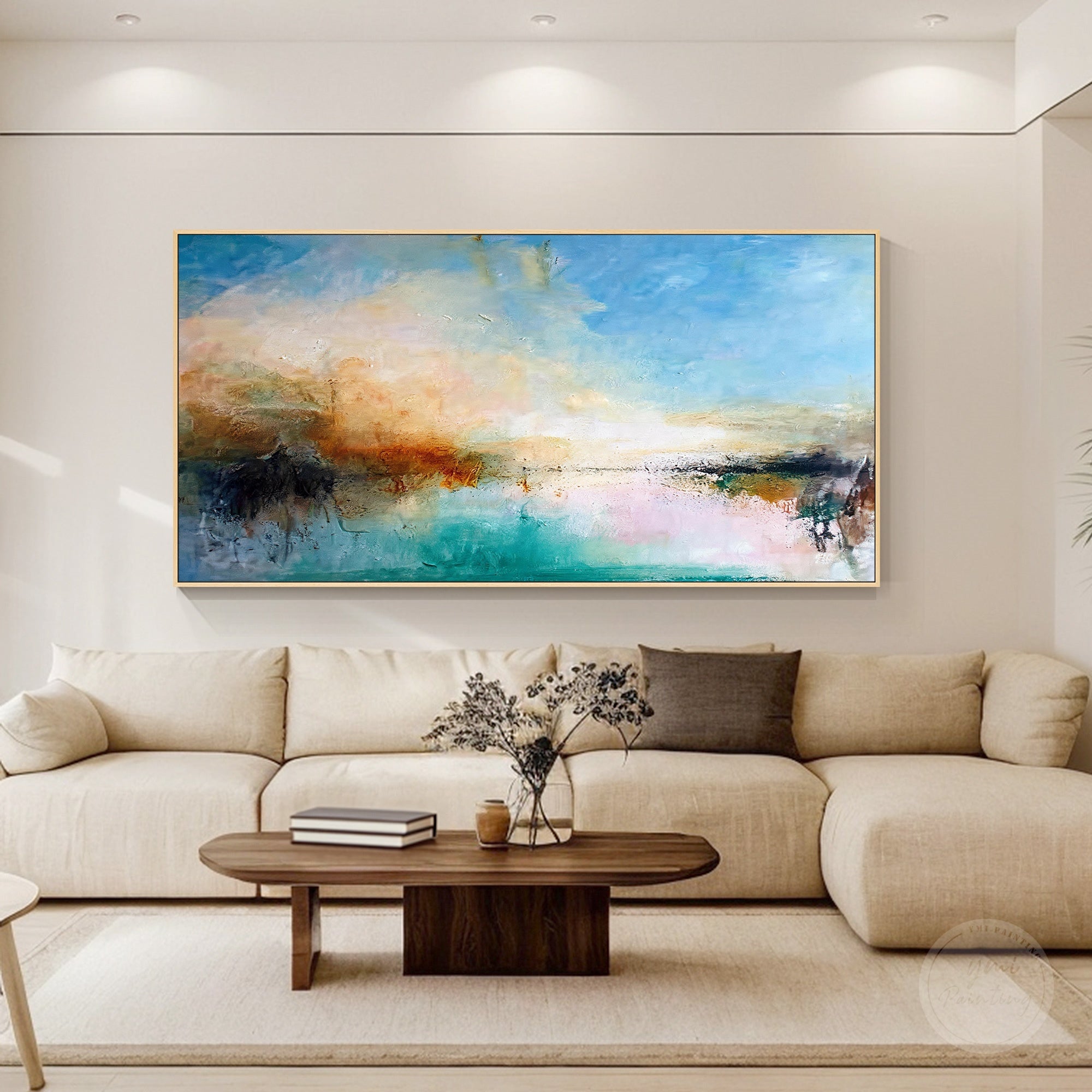 Minimalist modern abstract wall decor design