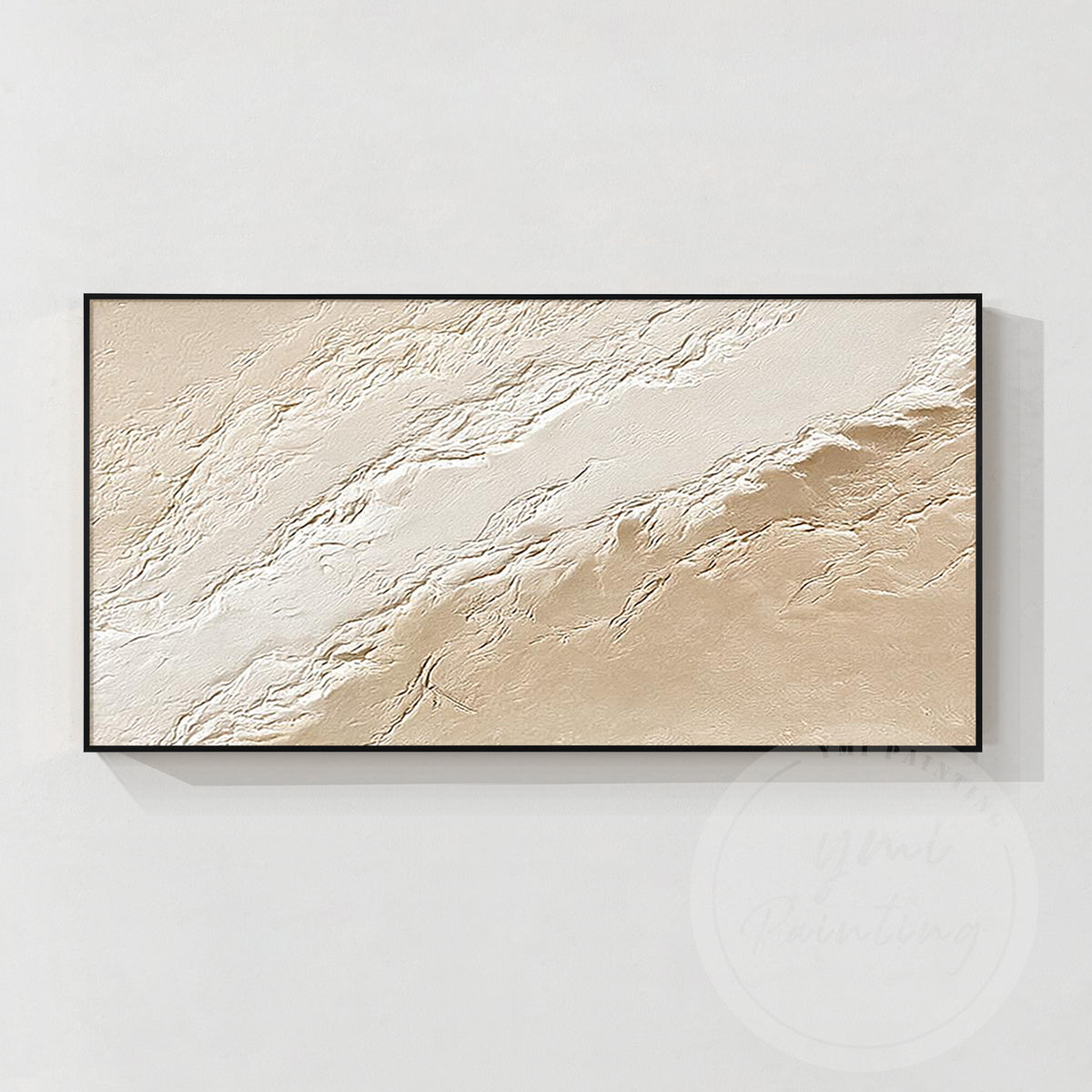 Organic abstract artwork with layered surface texture