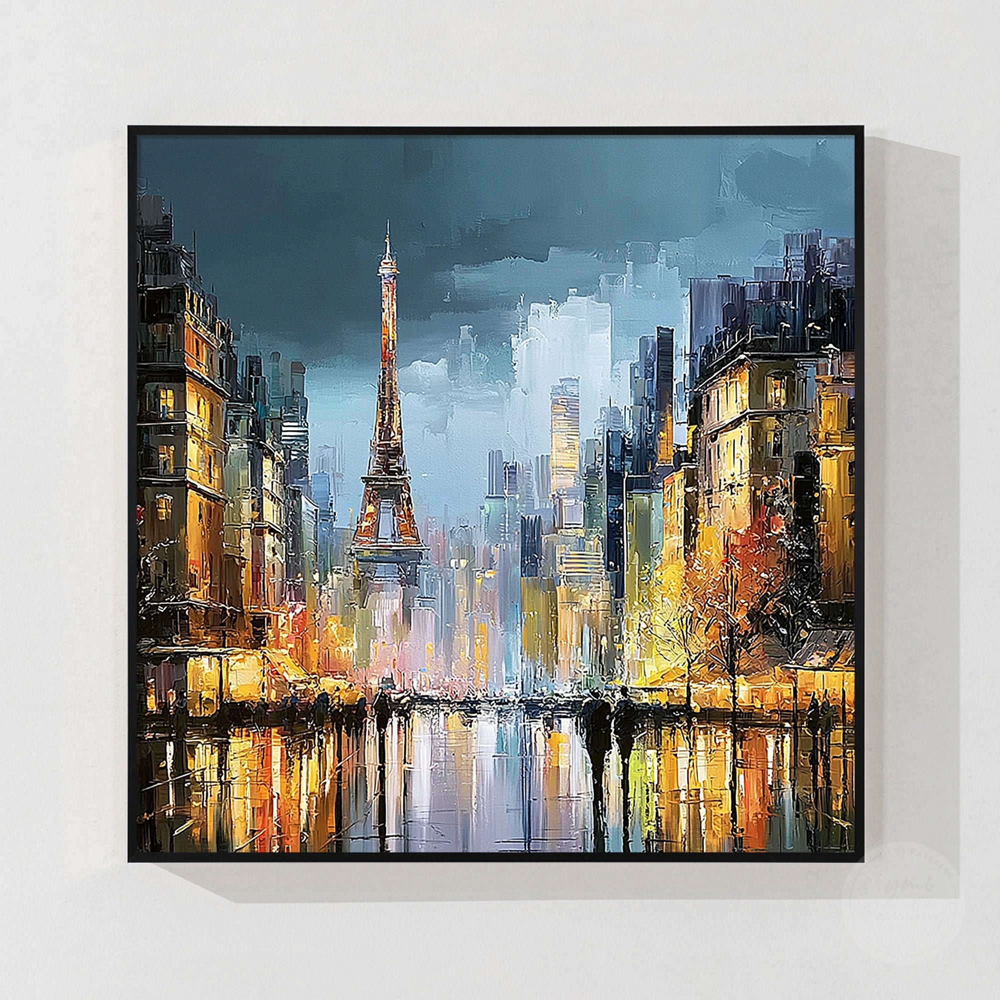 Paris Eiffel Tower contemporary wall artwork