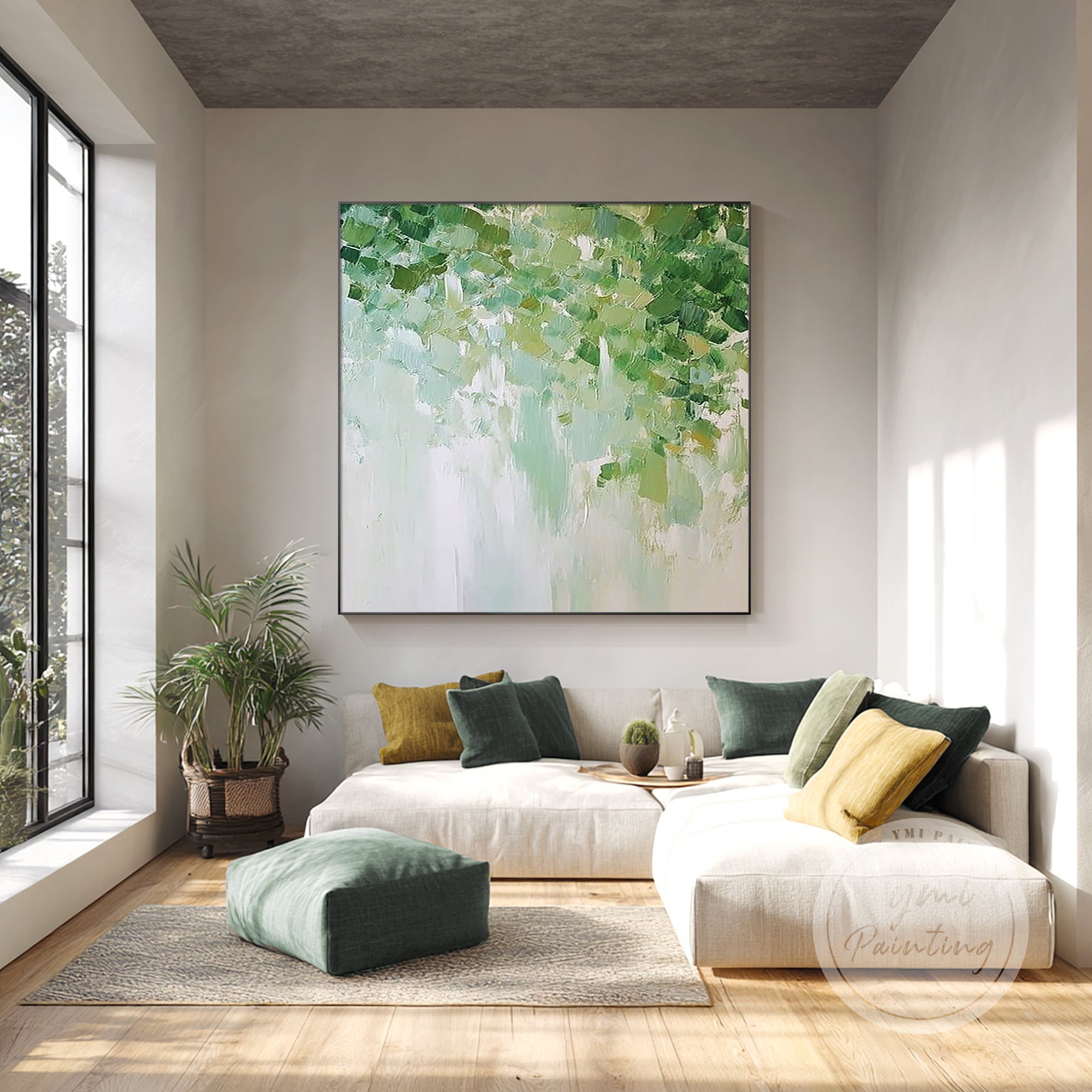 Arte abstrata verde #CA0752