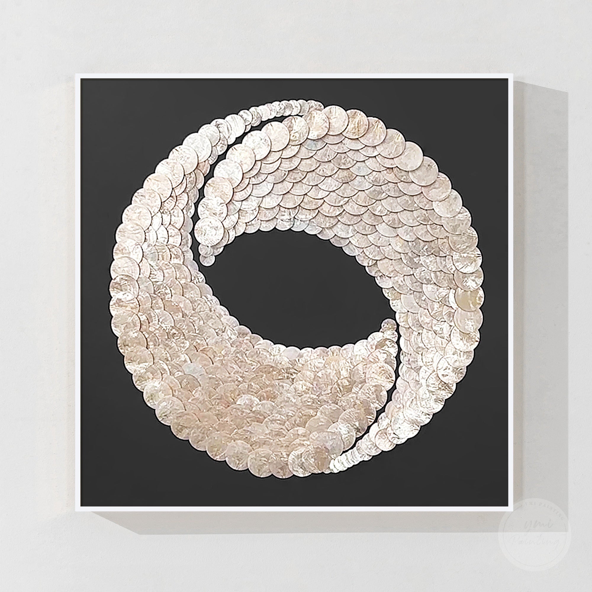 Unique natural shell wall decoration for interior design