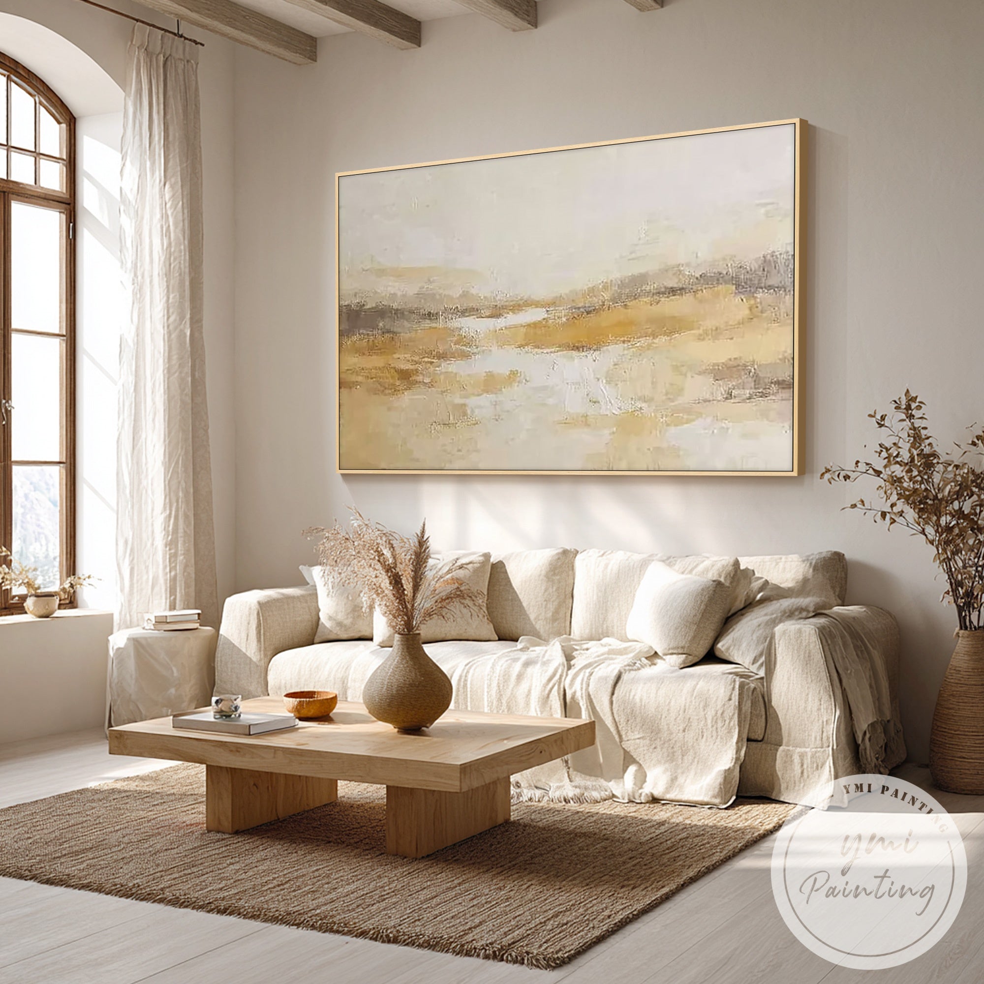 Modern earth tone abstract artwork