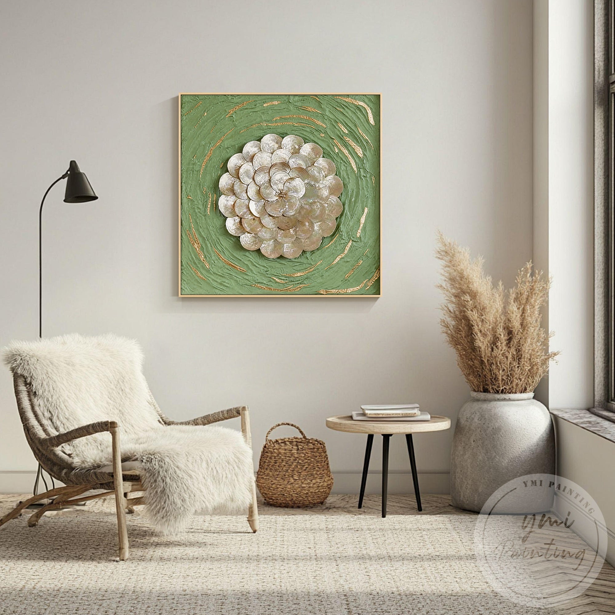 3D botanical flower abstract canvas painting