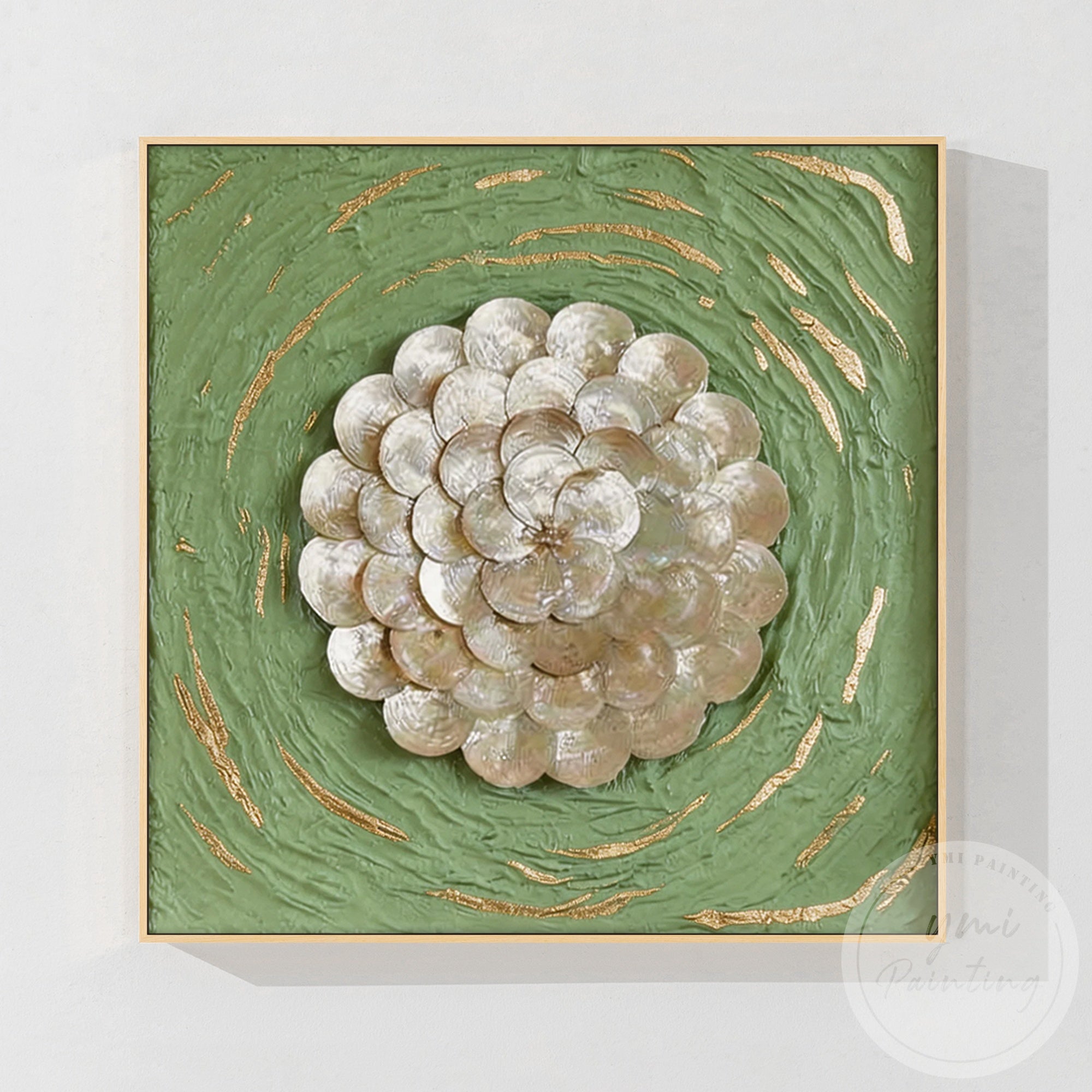 Luxury modern floral relief wall art print