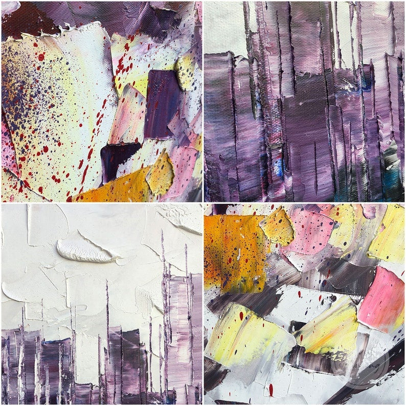 Modern cityscape oil painting of New York, capturing the essence of the iconic skyline.