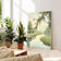 Serene Riverside PaintinG–Spring Day with River,Green Fields&Sunlight