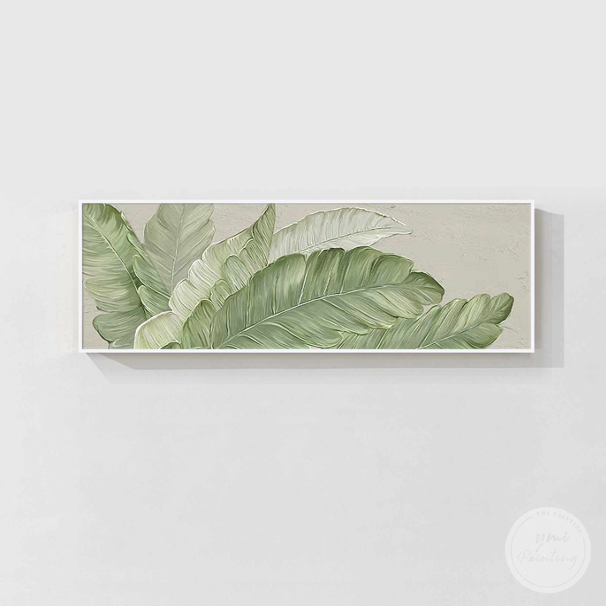 Abstrakte beige Landschaft Wandkunst