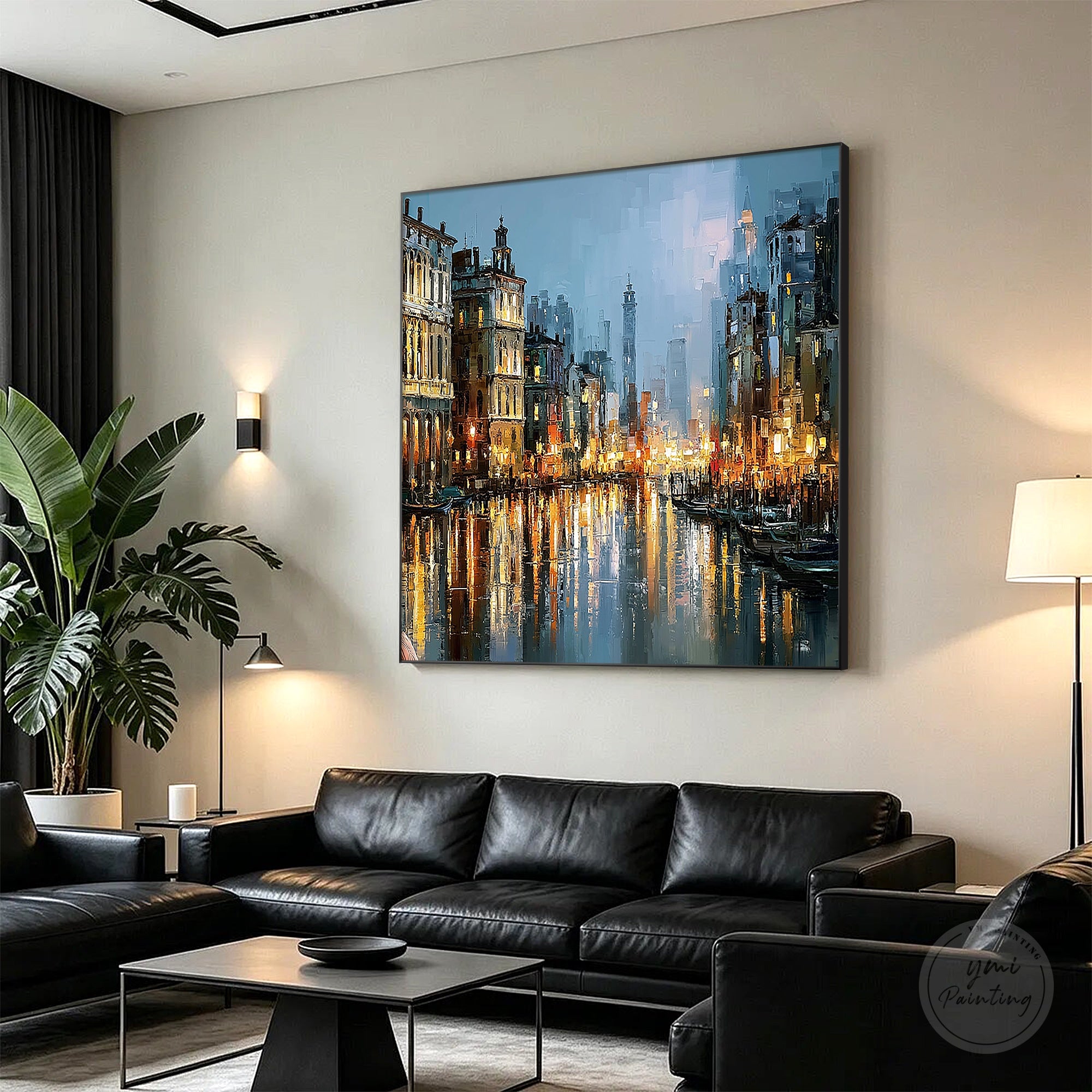Italian travel wall art featuring Venetian waterways
