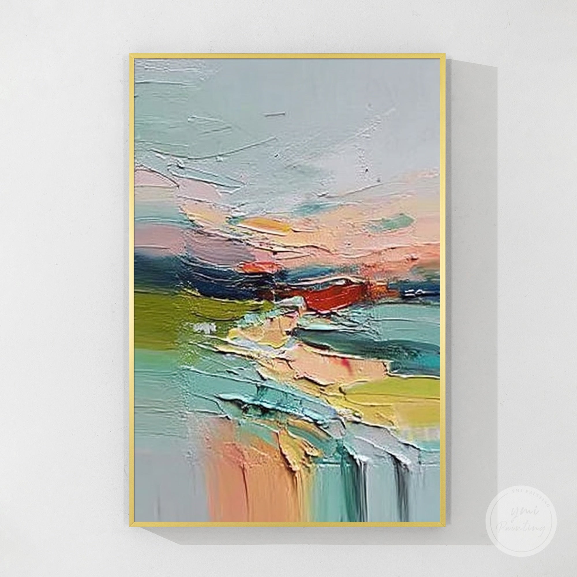 textured abstract landscape contemporary artwork