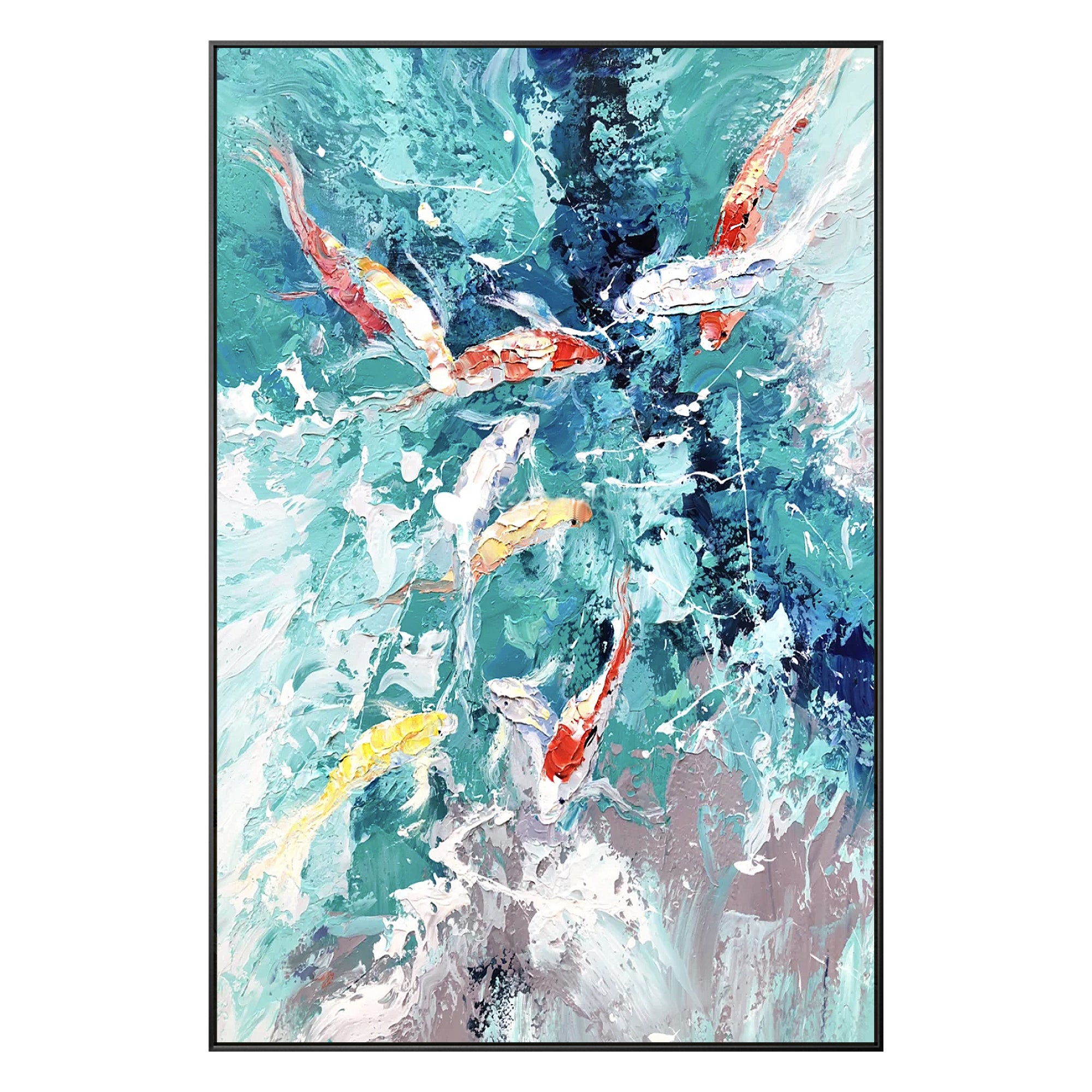 Koi Fish Wall Painting - YM022