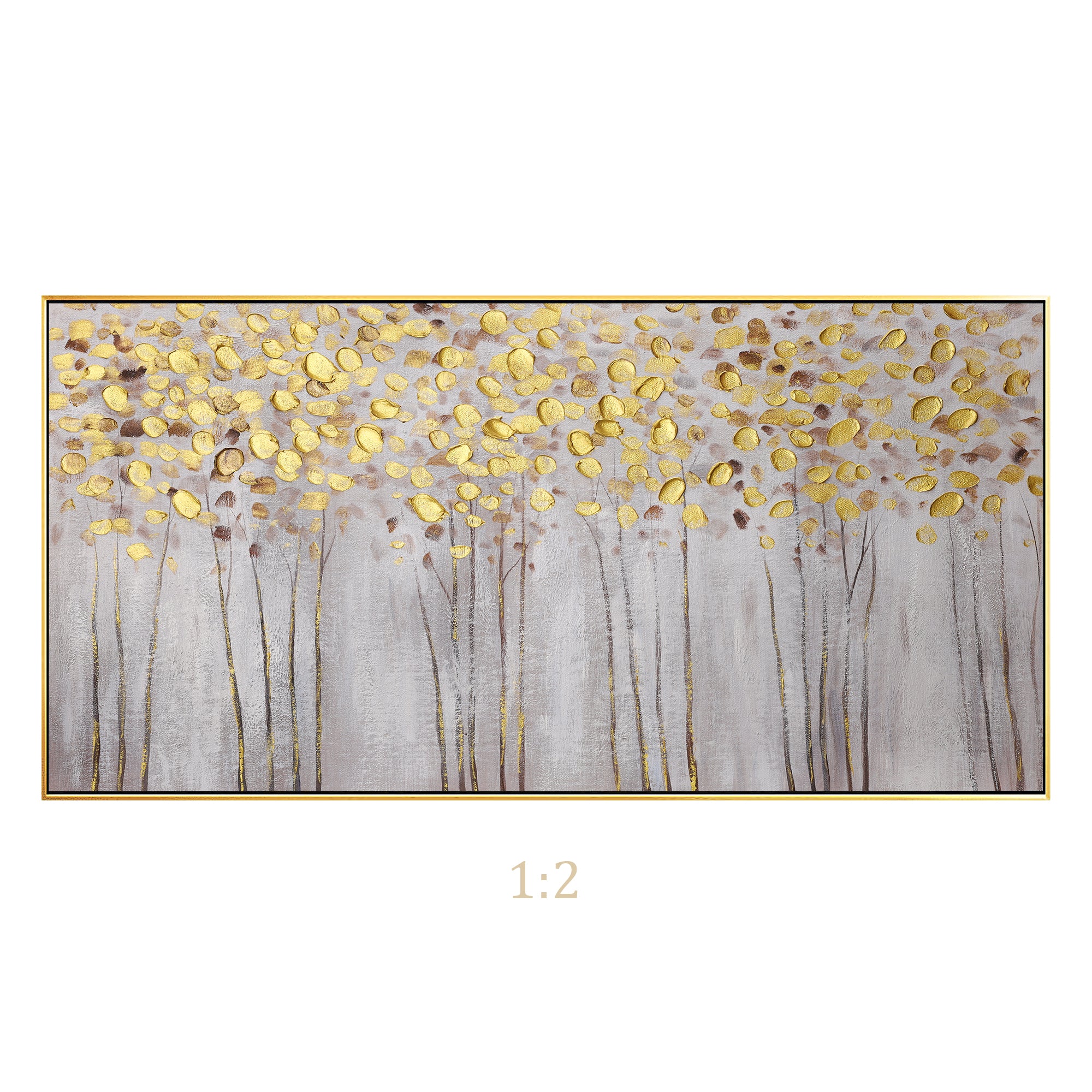 Find Your Ginkgo Abstract Horizontal Wall Art - YM011