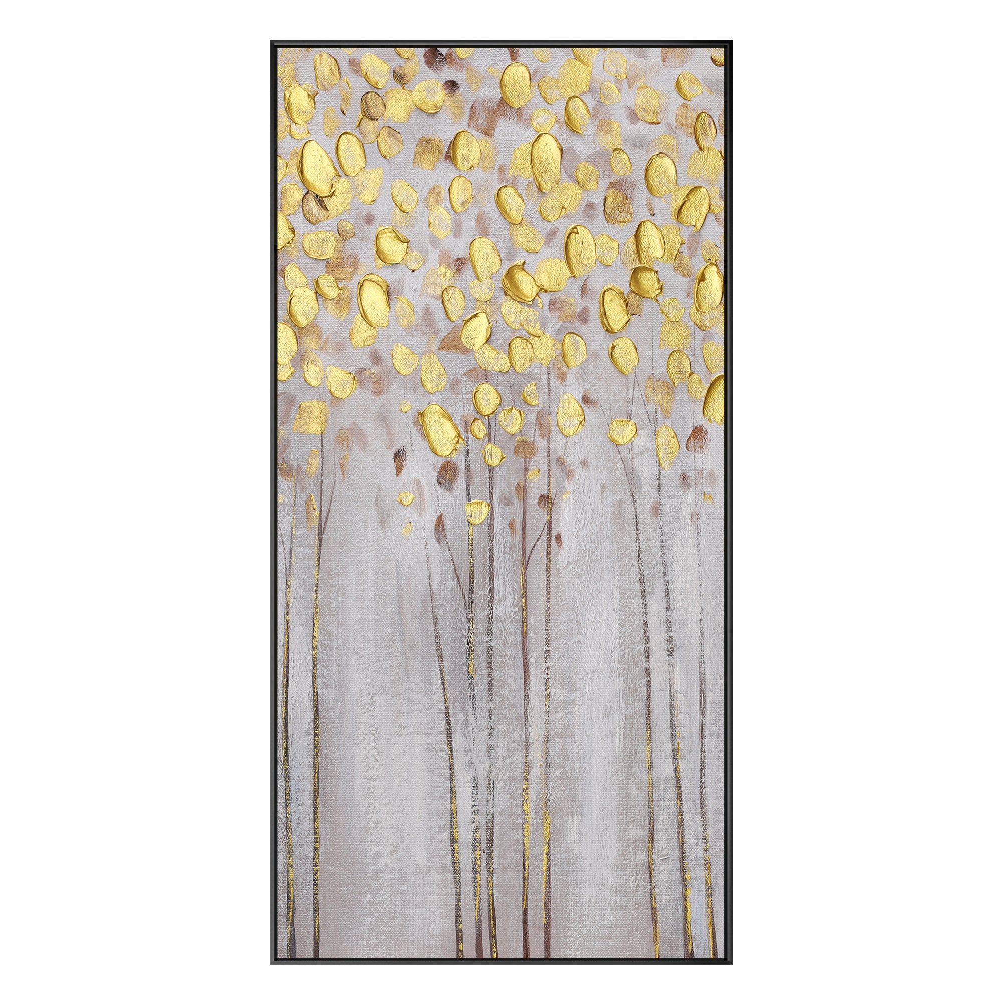 Find Your Ginkgo Abstract Vertical Wall Art - YM10