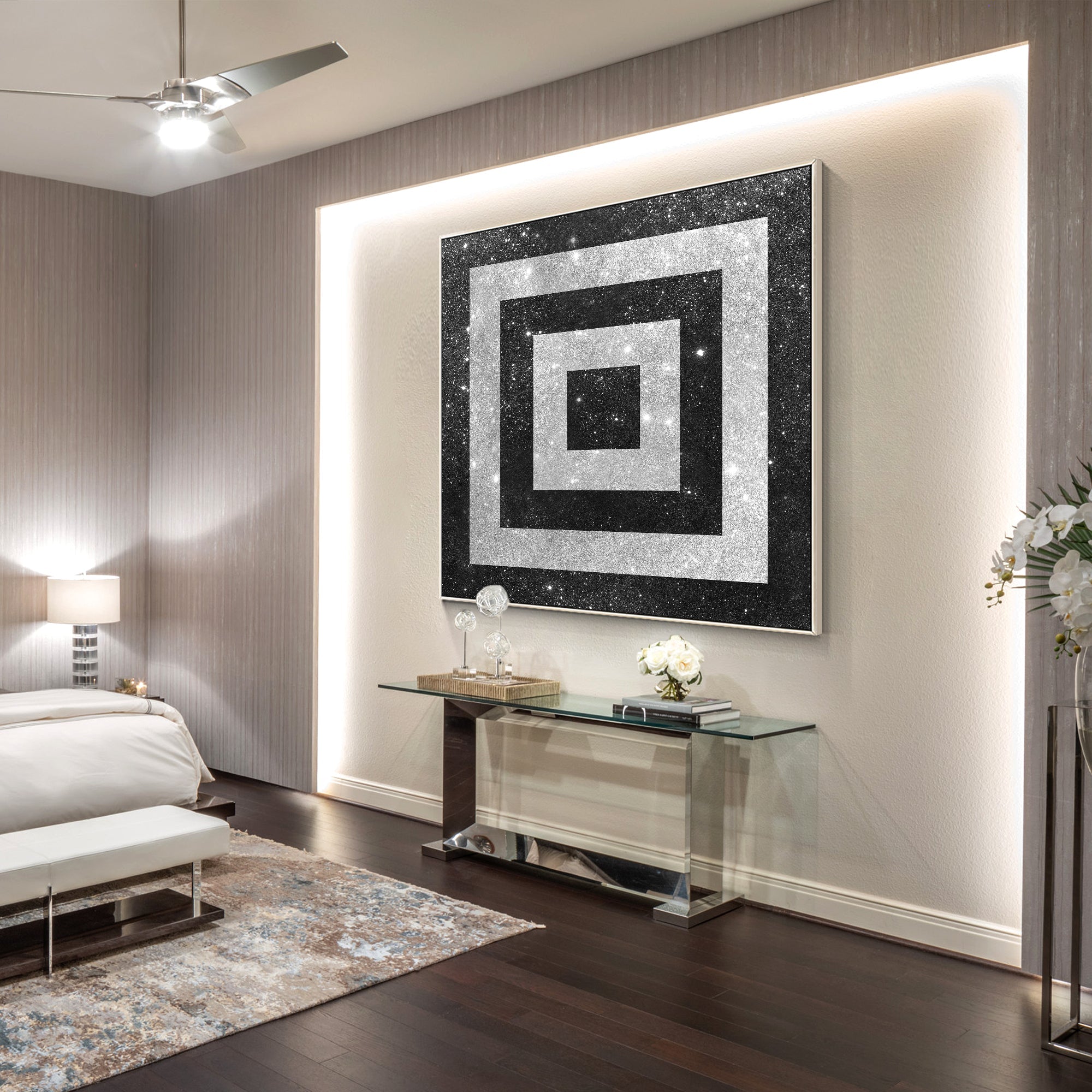 Abstract Glitter Wall Art #YM0261