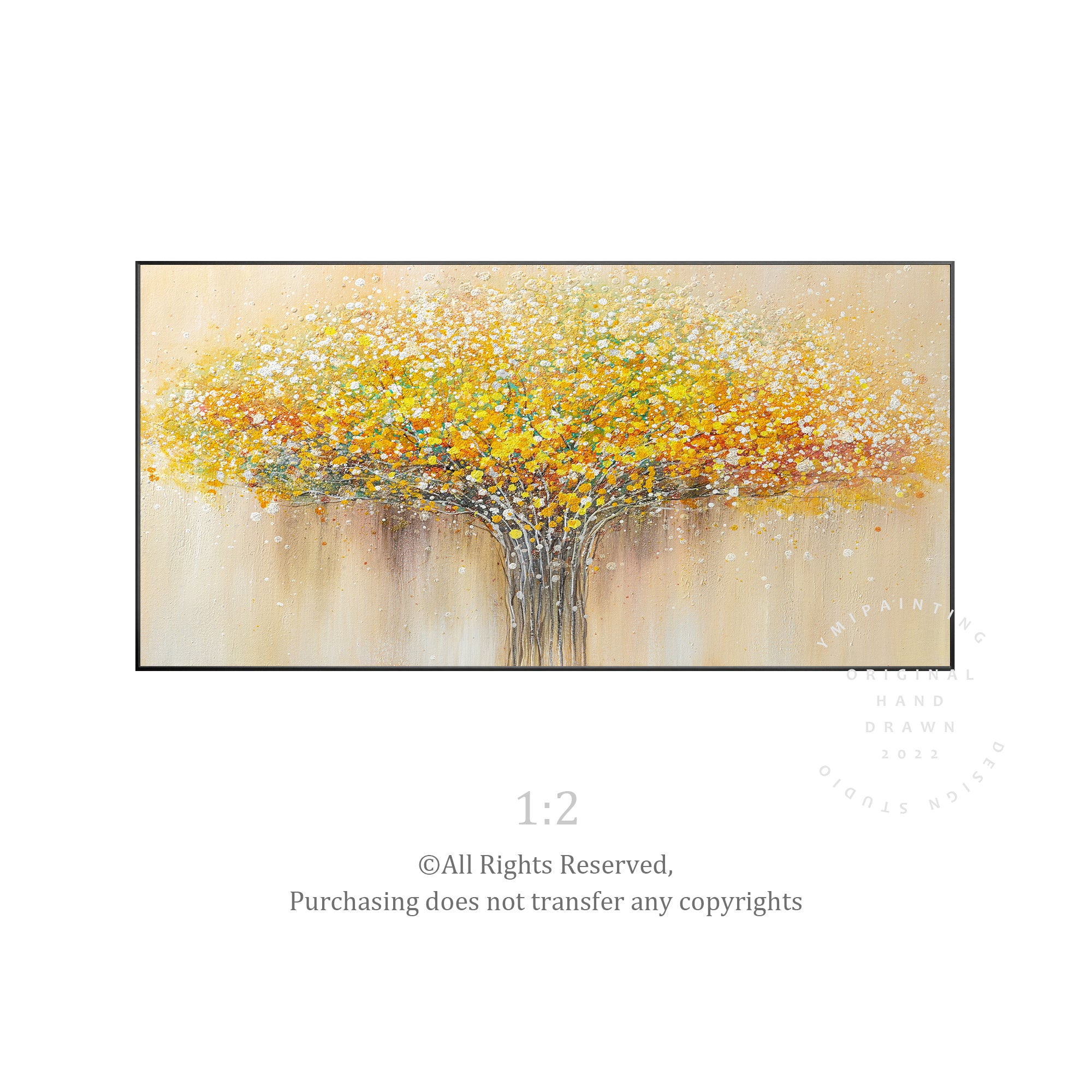 Blooming Bouquet in Autumn Abstract Flower Art